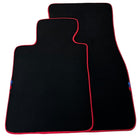 Black Floor Floor Mats For BMW X3 Series G01 | Red Trim
