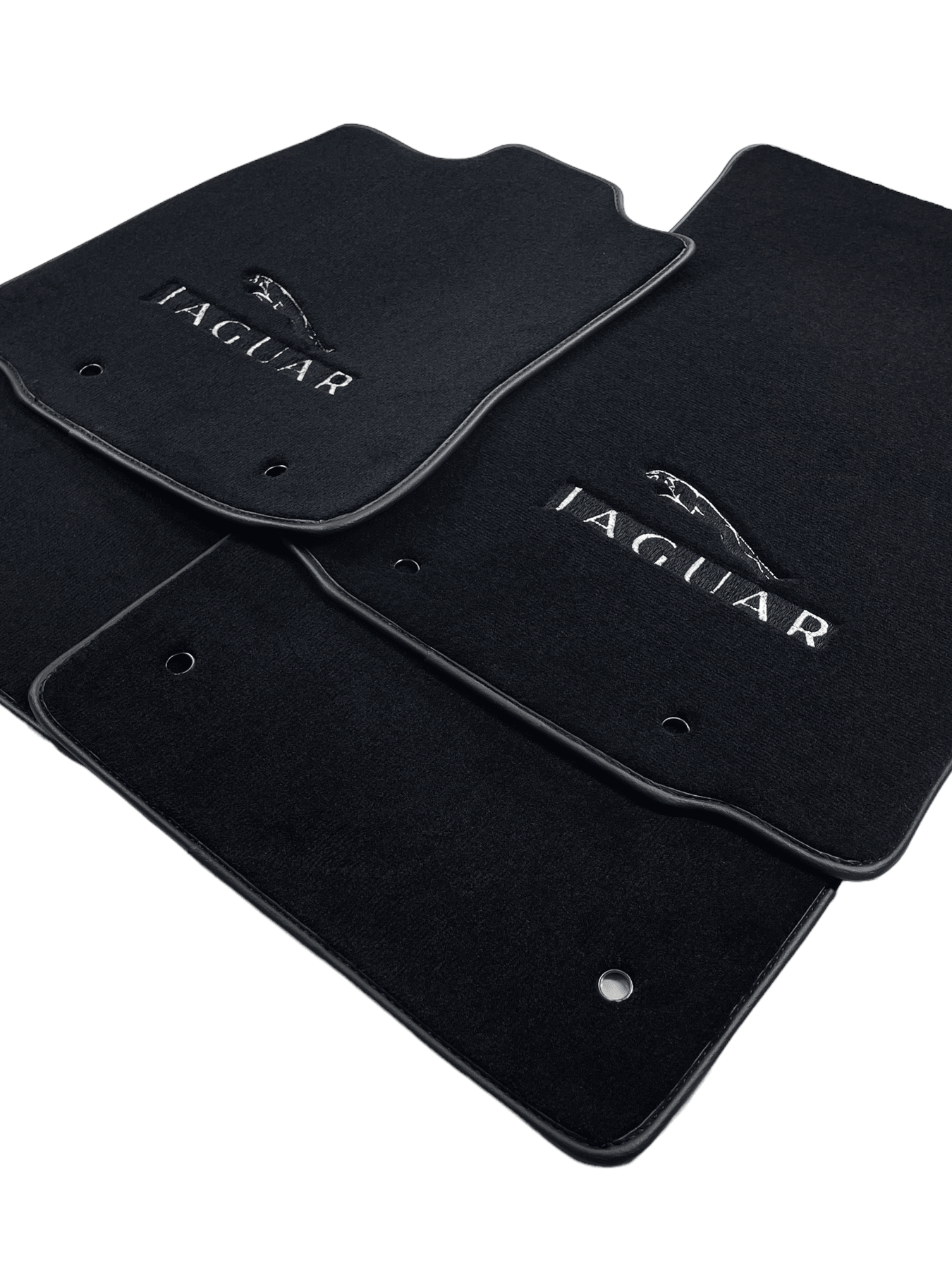 Black Floor Mats For Ferrari California 2008-2014 With Alcantara Beige Trim - AutoWin