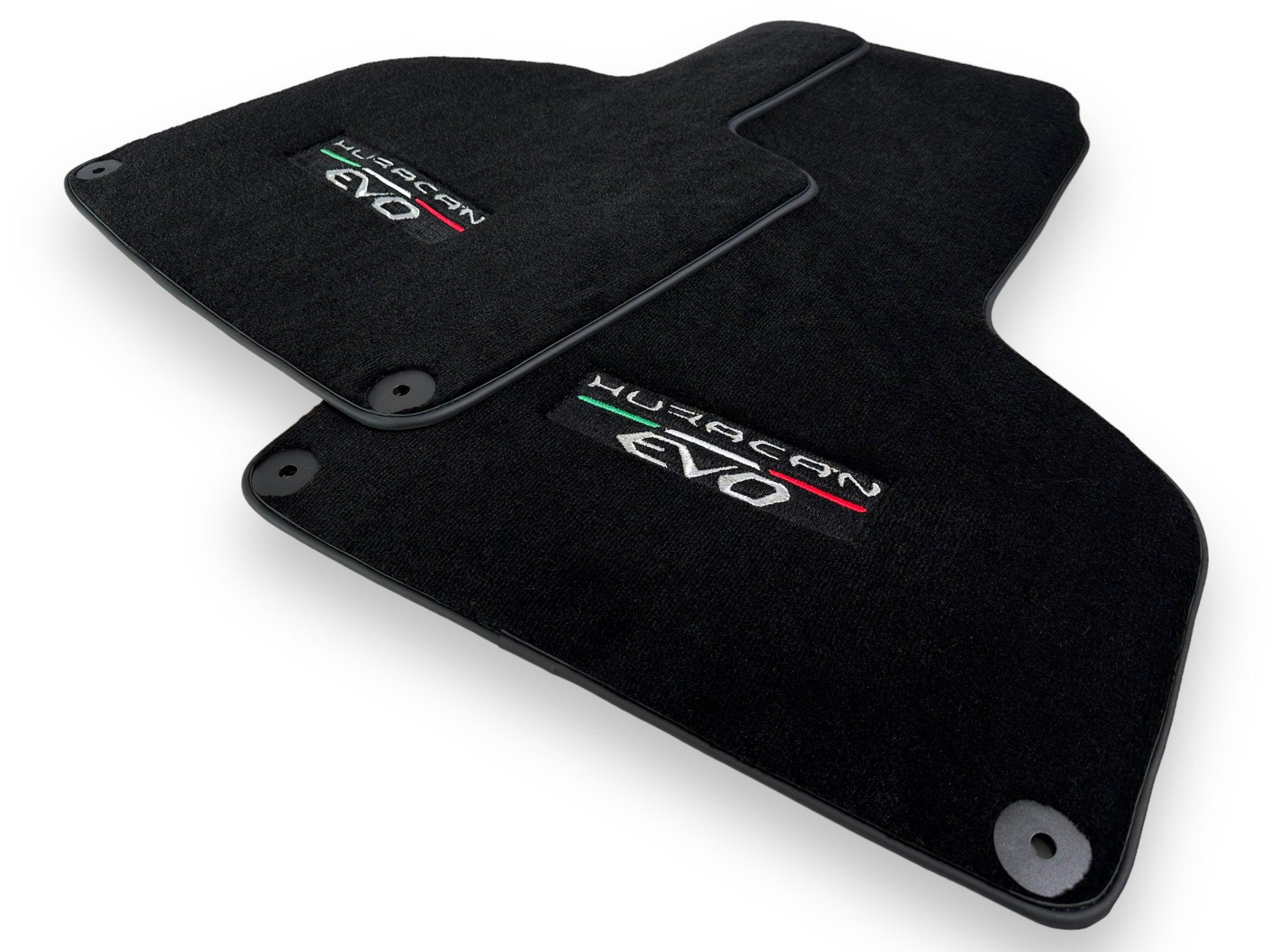 Black Floor Mats for Lamborghini Huracan EVO 2014-2023 - AutoWin