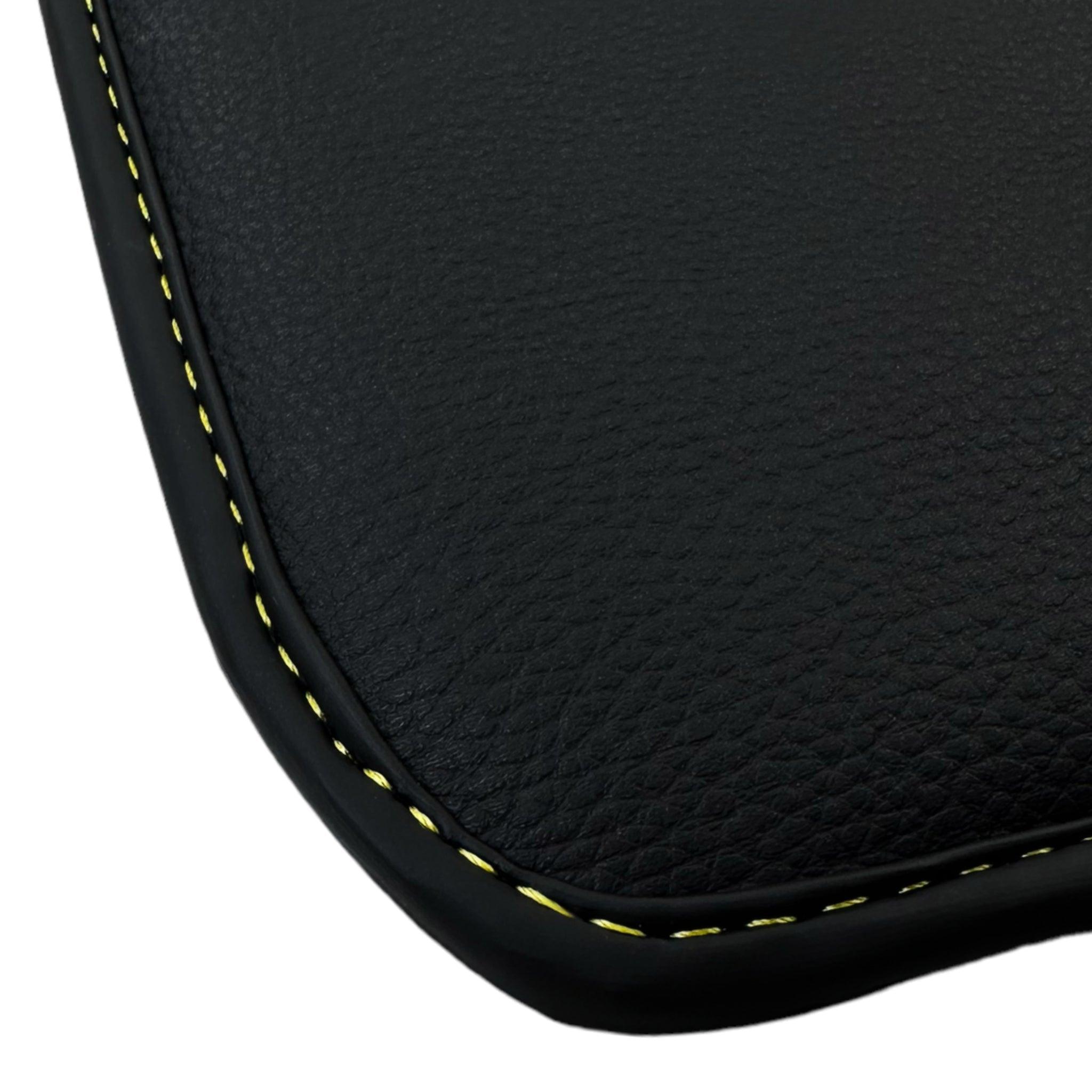 Black Floor Mats For Mercedes Benz GLC-Class C253 Coupe (2019-2023) | Fighter Jet Edition