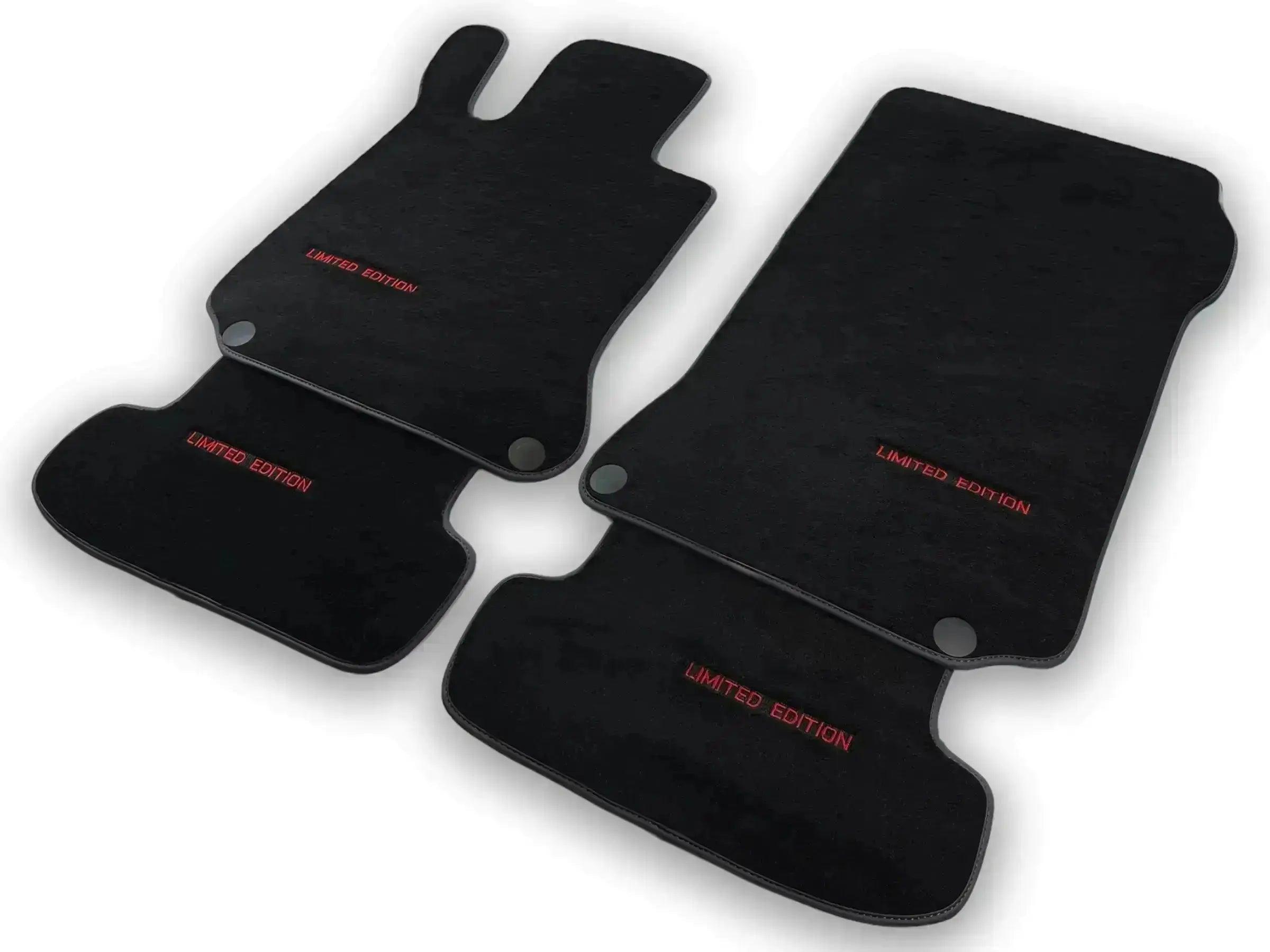 Black Leather Floor Mats For Mercedes Benz GLE-Class V167 Allrounder - 5 Seats (2019-2023)