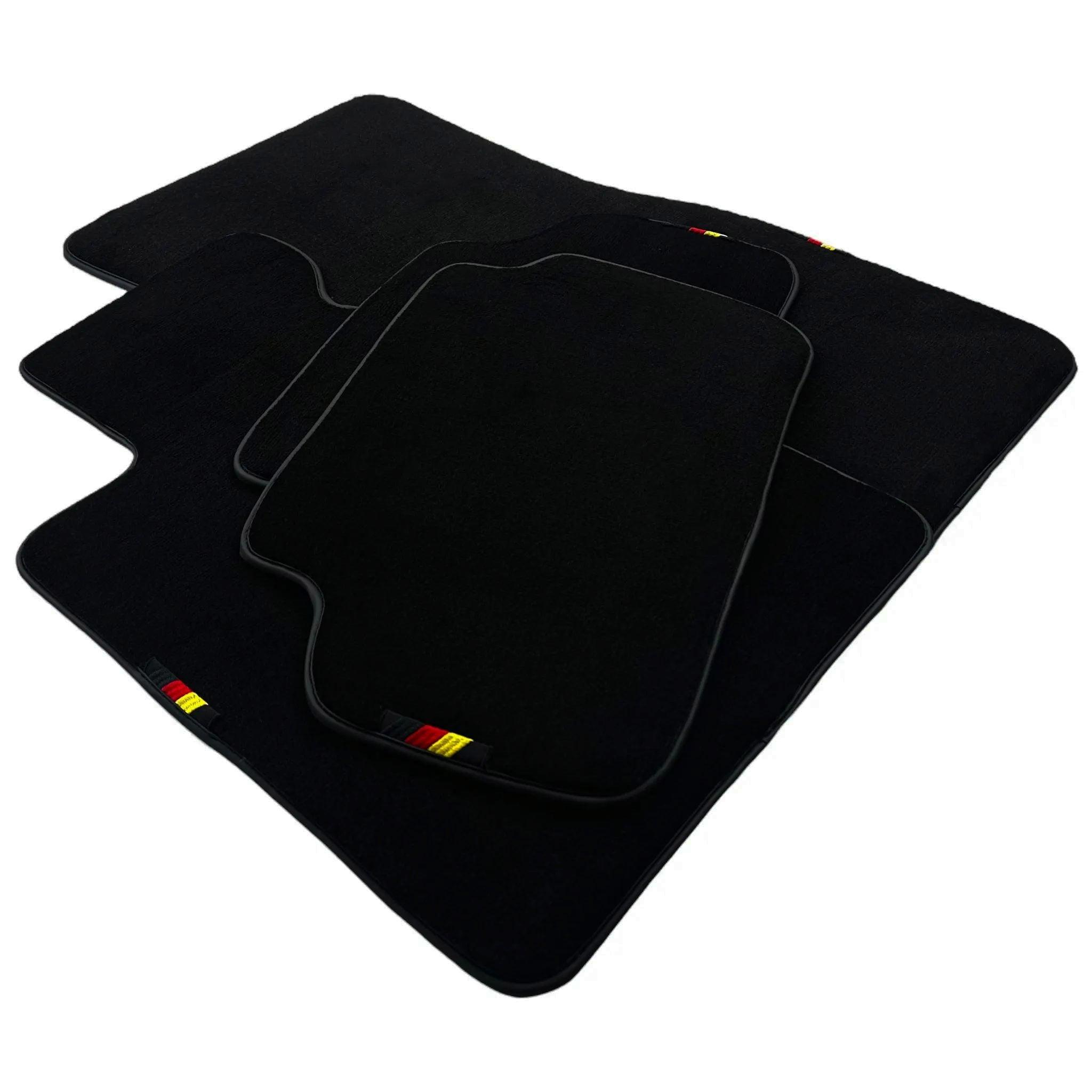 Black Floor Mats For BMW 1 Series E88 Convertible Germany Edition - AutoWin