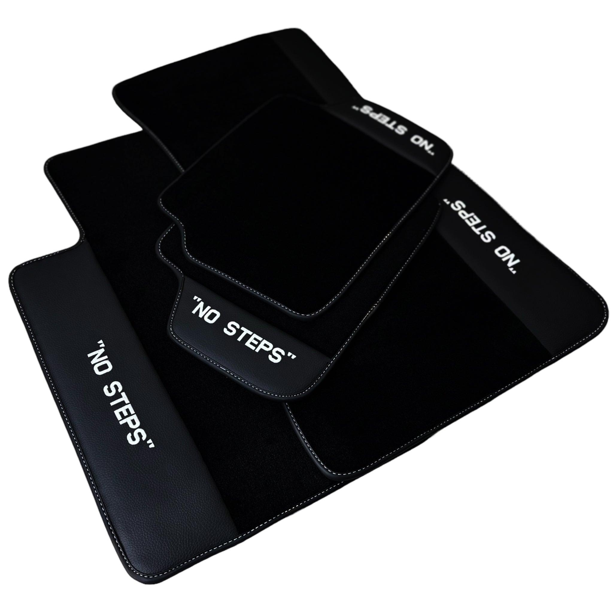 Black Floor Mats For BMW 5 Series G30 No Steps Edition - AutoWin