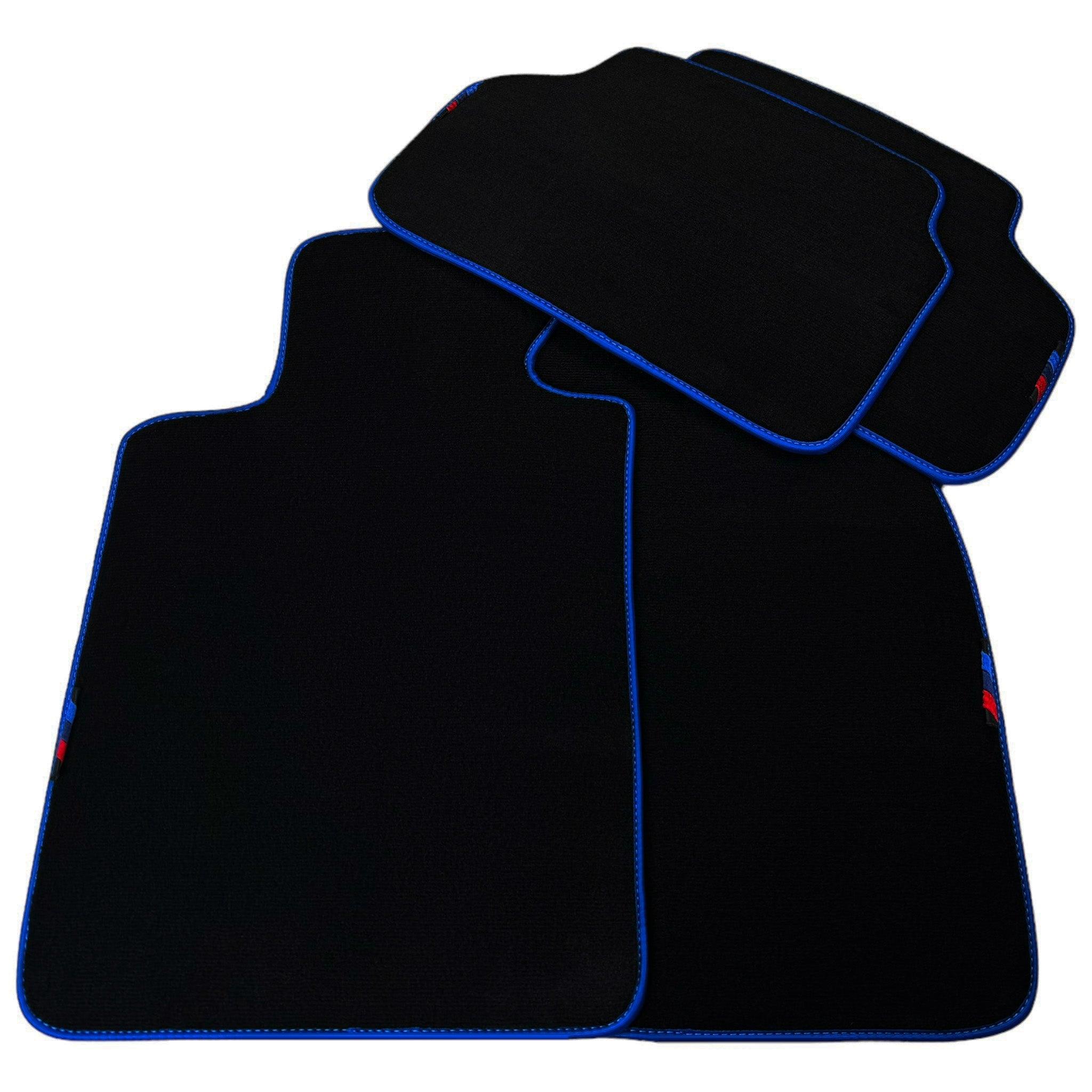 Black Floor Mats For BMW 7 Series E38 Long | Fighter Jet Edition
