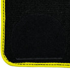 Black Floor Mats For BMW M2 G87 | Fighter Jet Edition | Yellow Trim