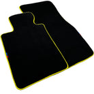 Black Floor Mats For BMW M2 G87 | Fighter Jet Edition | Yellow Trim