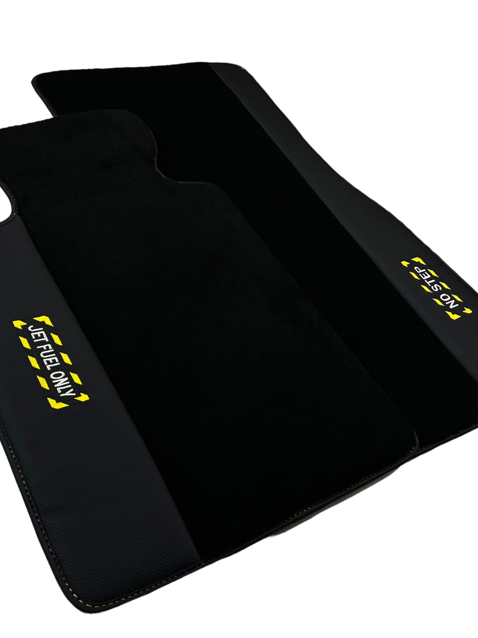 Black Floor Mats For BMW X6 Series F16 | Fighter Jet Edition - AutoWin