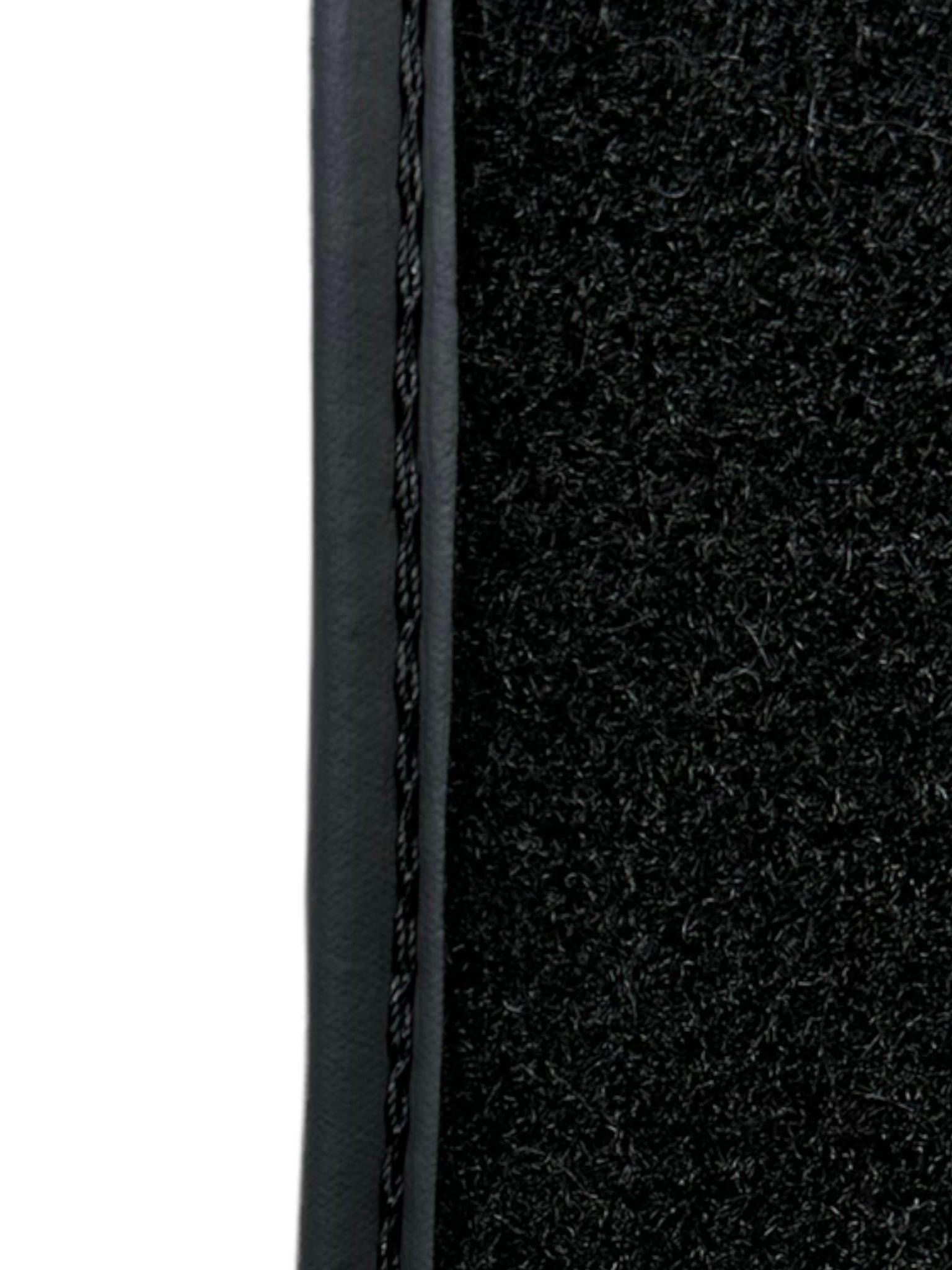 Black Sheepskin Floor Floor Mats For BMW 7 Series E66 No Steps Edition AutoWin Brand - AutoWin