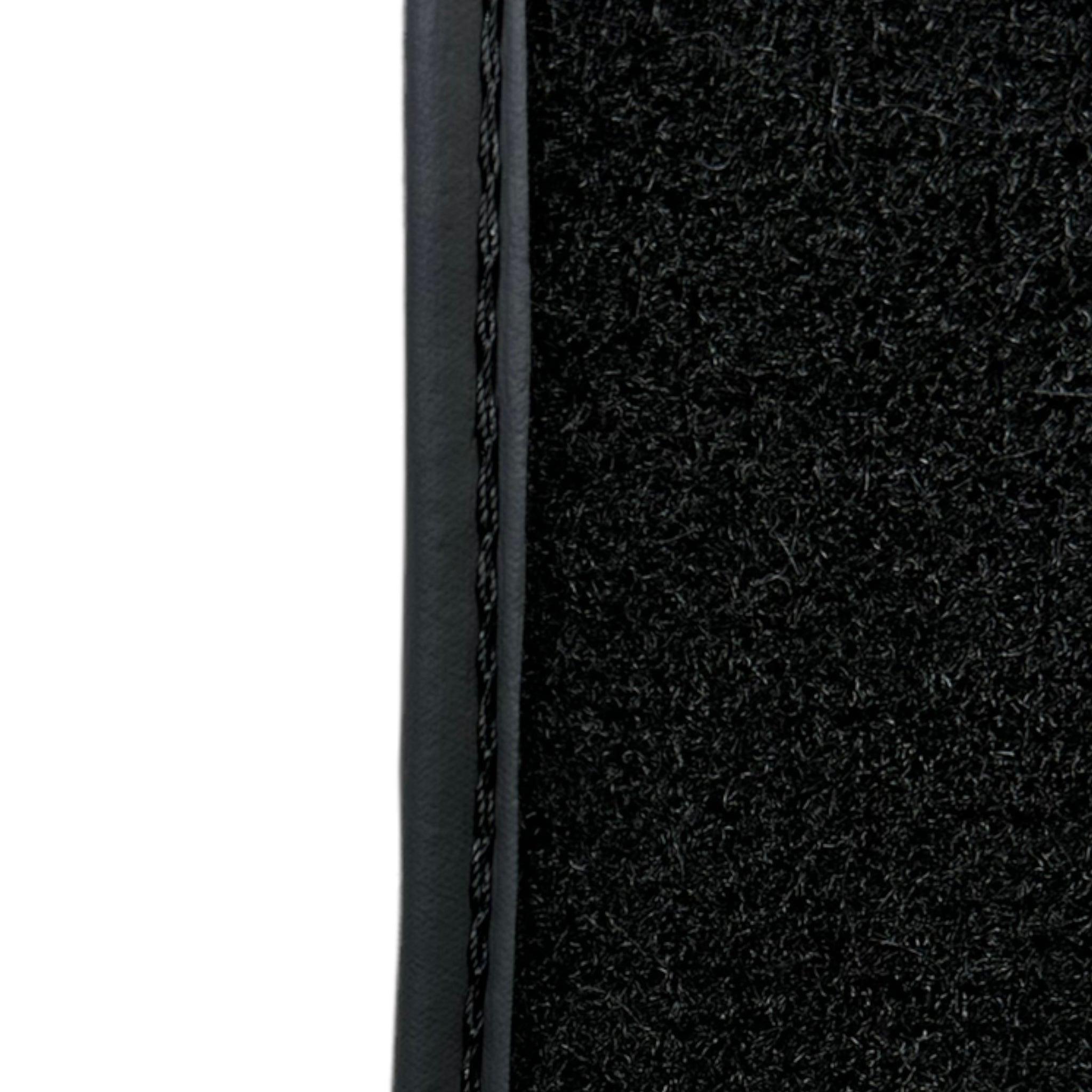 Black Sheepskin Floor Mats For BMW 1 Series E88 Convertible ER56 Design