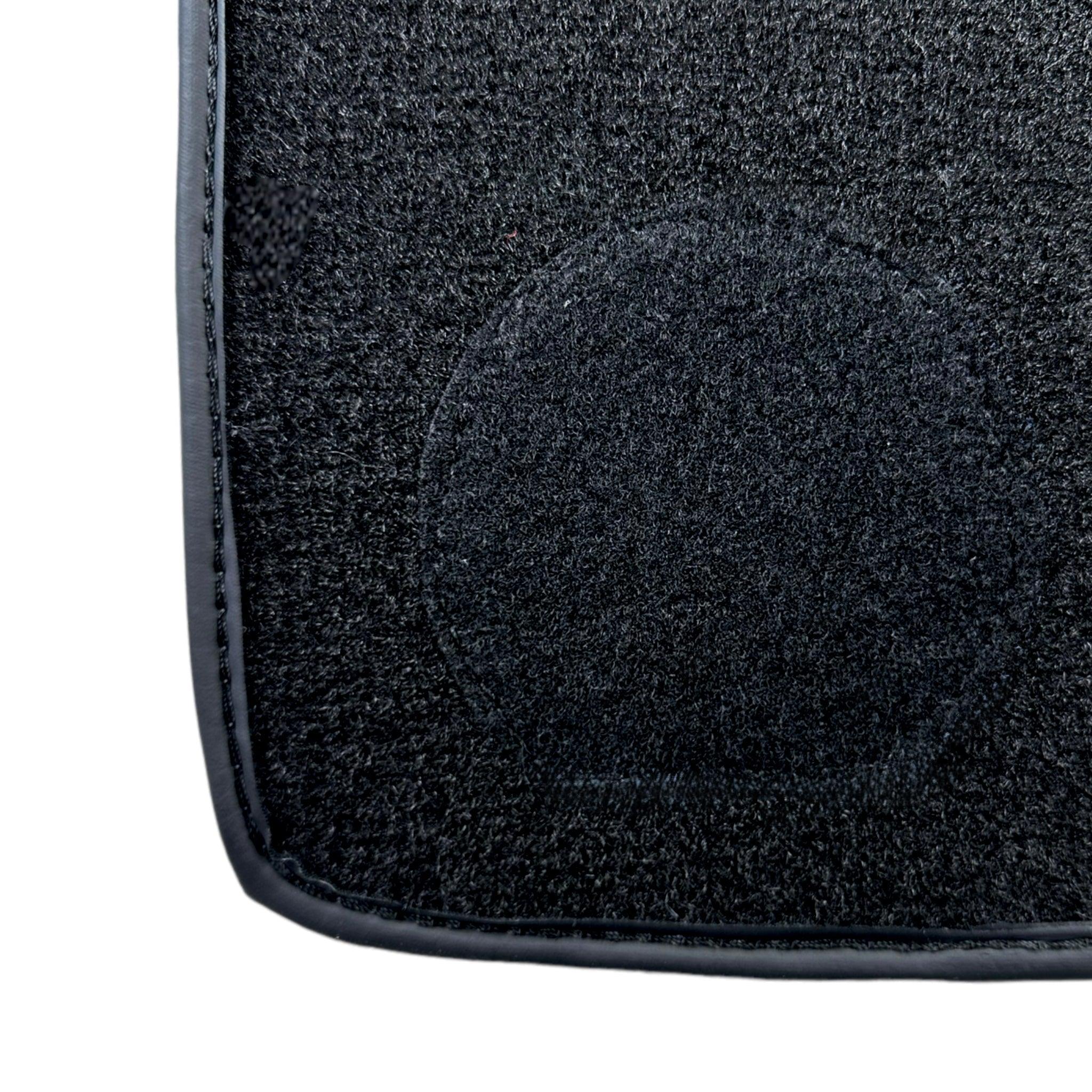 Black Sheepskin Floor Mats For BMW 7 Series E32 ER56 Design