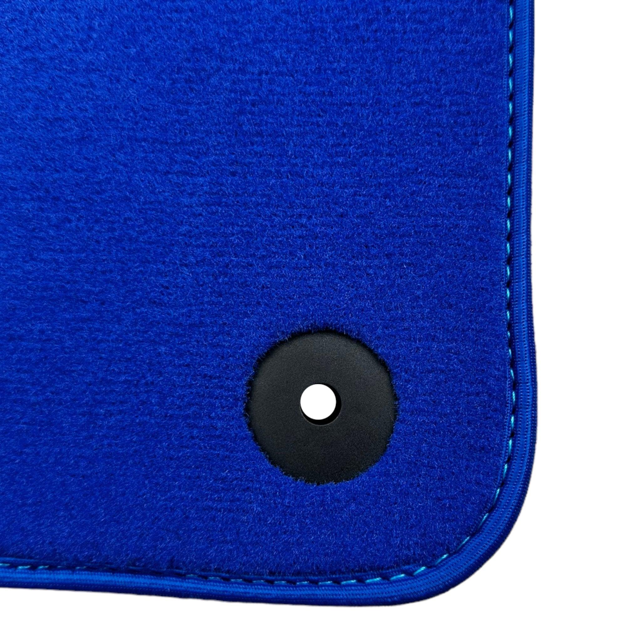 Blue Floor Mats For Bentley Mulsanne (2010–2020) with Alcantara Leather
