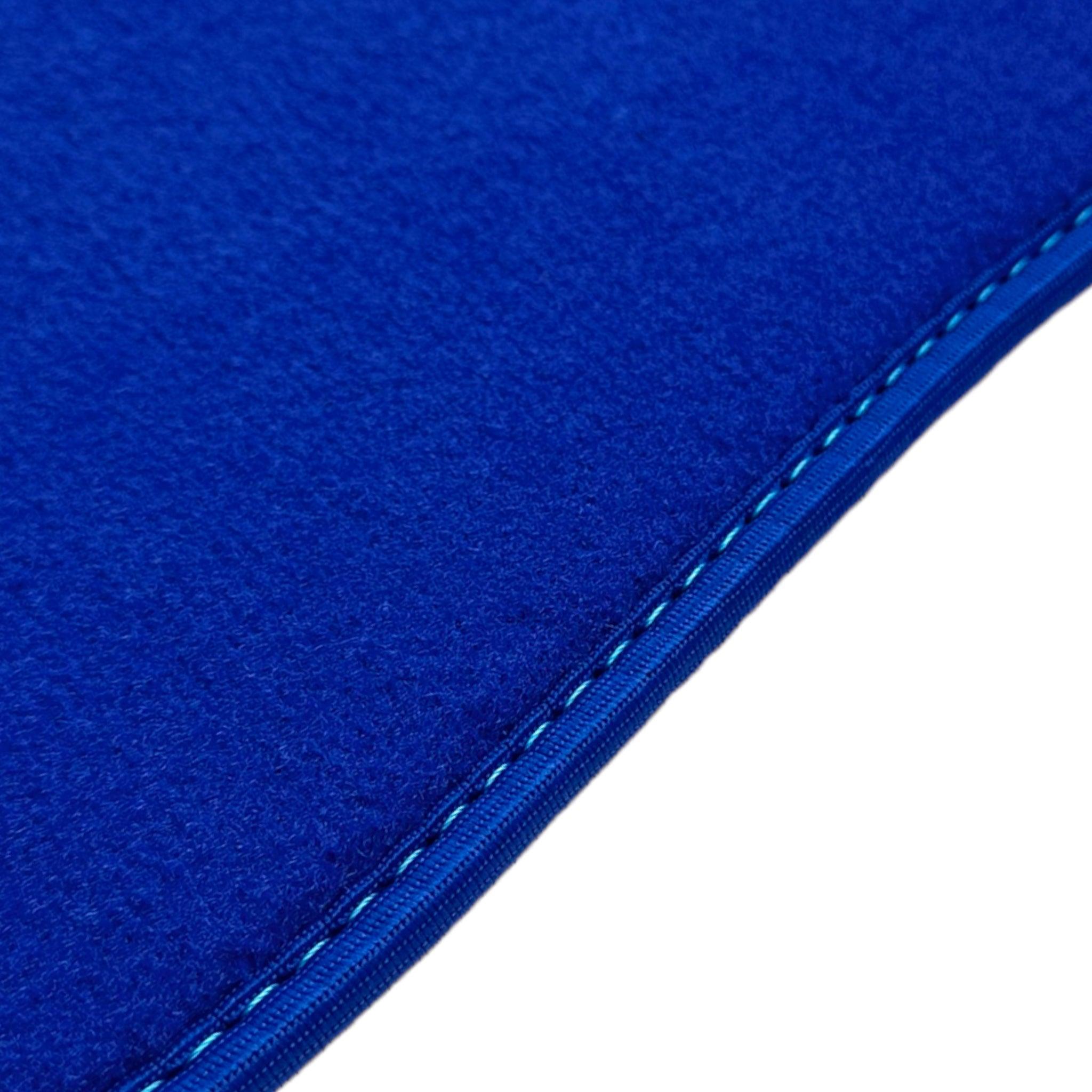 Blue Floor Mats For Bentley Mulsanne (2010–2020) with Alcantara Leather