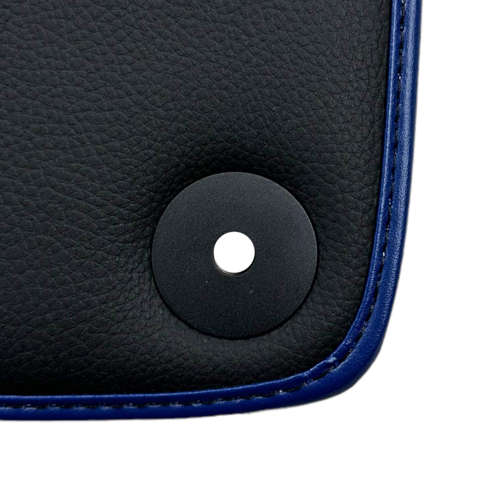 Blue Floor Mats For Bentley Mulsanne (2010–2020) with Leather