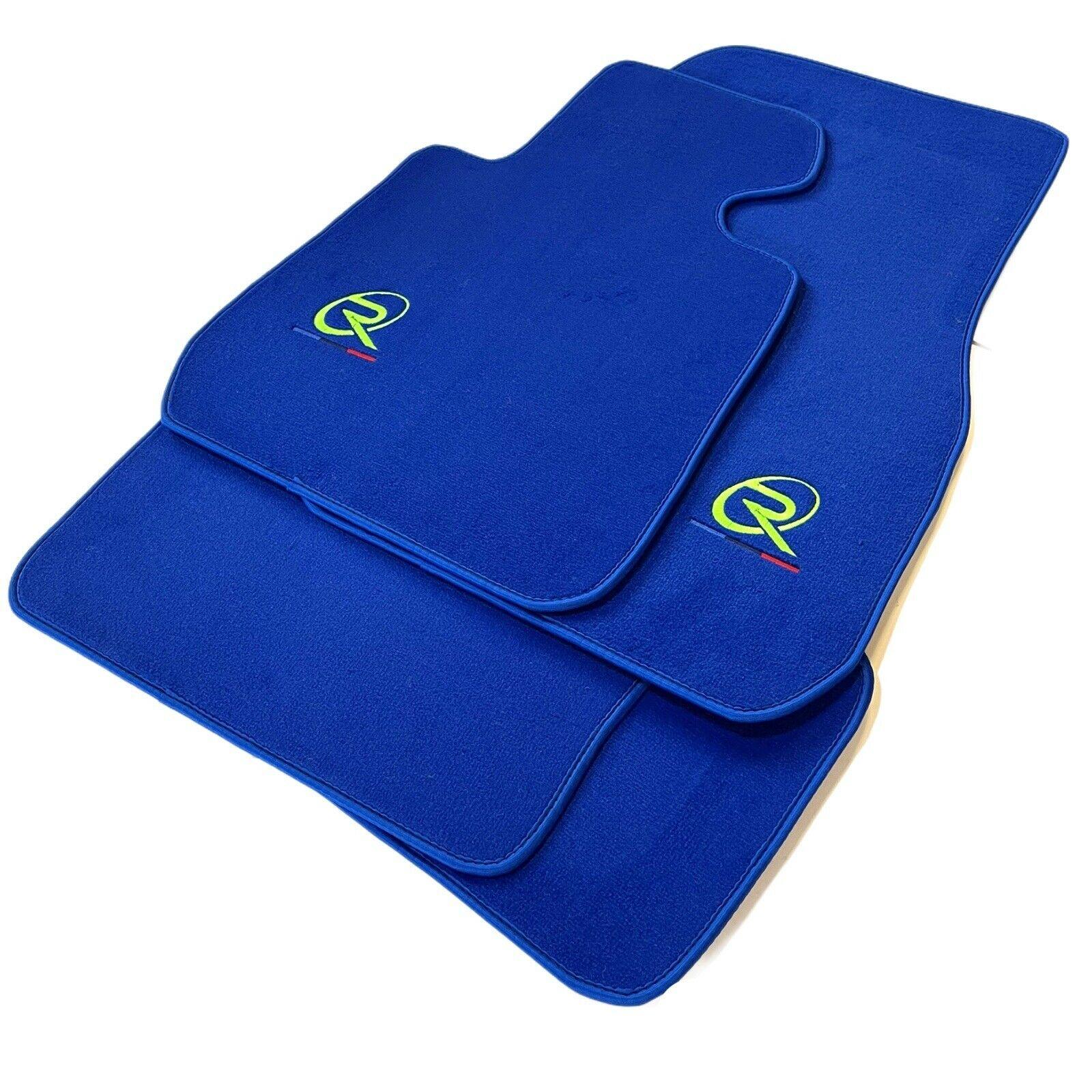 Blue Floor Mats For BMW 1 Series E82 Tailored Set Perfect Fit - AutoWin