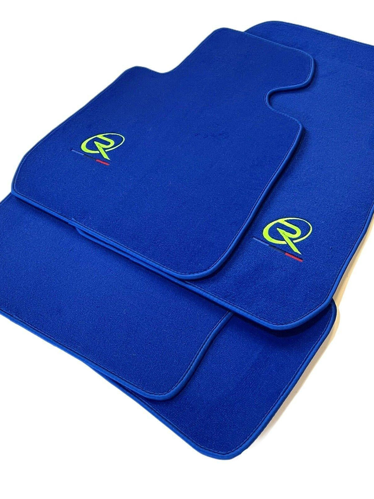 Blue Floor Mats For BMW 3 Series E93 Tailored Set Perfect Fit - AutoWin