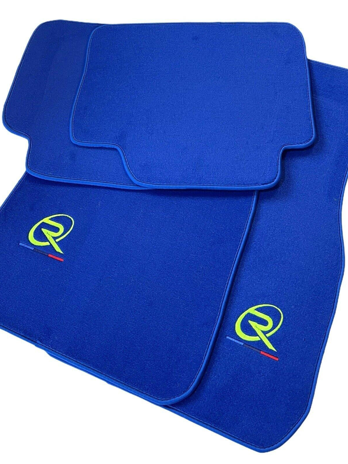 Blue Floor Mats For BMW 3 Series E93 Tailored Set Perfect Fit - AutoWin