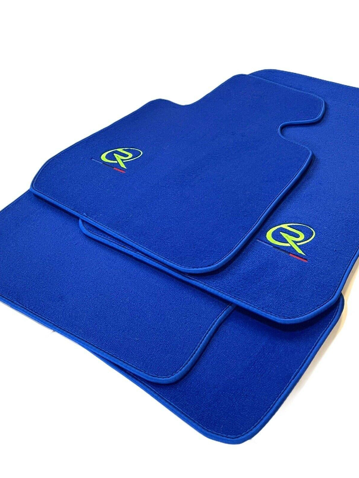 Blue Floor Mats For BMW 4 Series F32 Tailored Set Perfect Fit - AutoWin