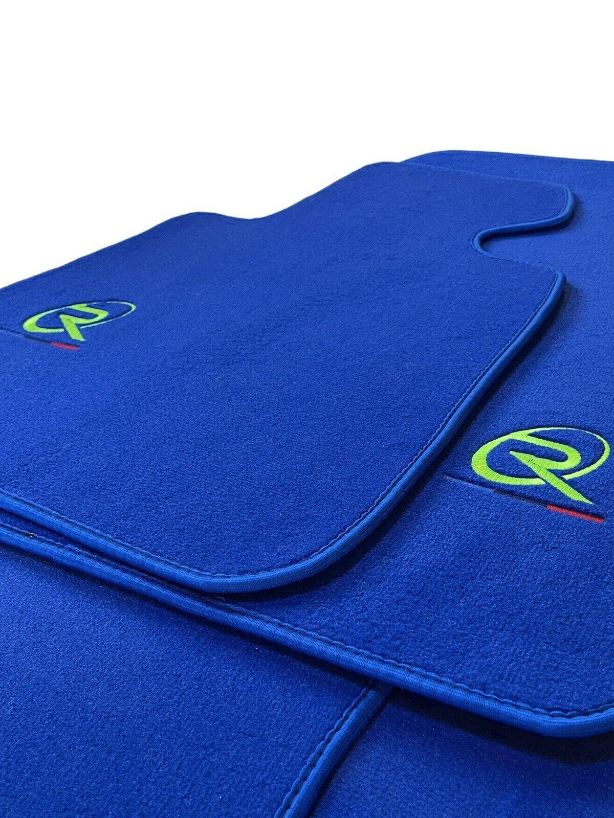 Blue Floor Mats For BMW 4 Series F32 Tailored Set Perfect Fit - AutoWin