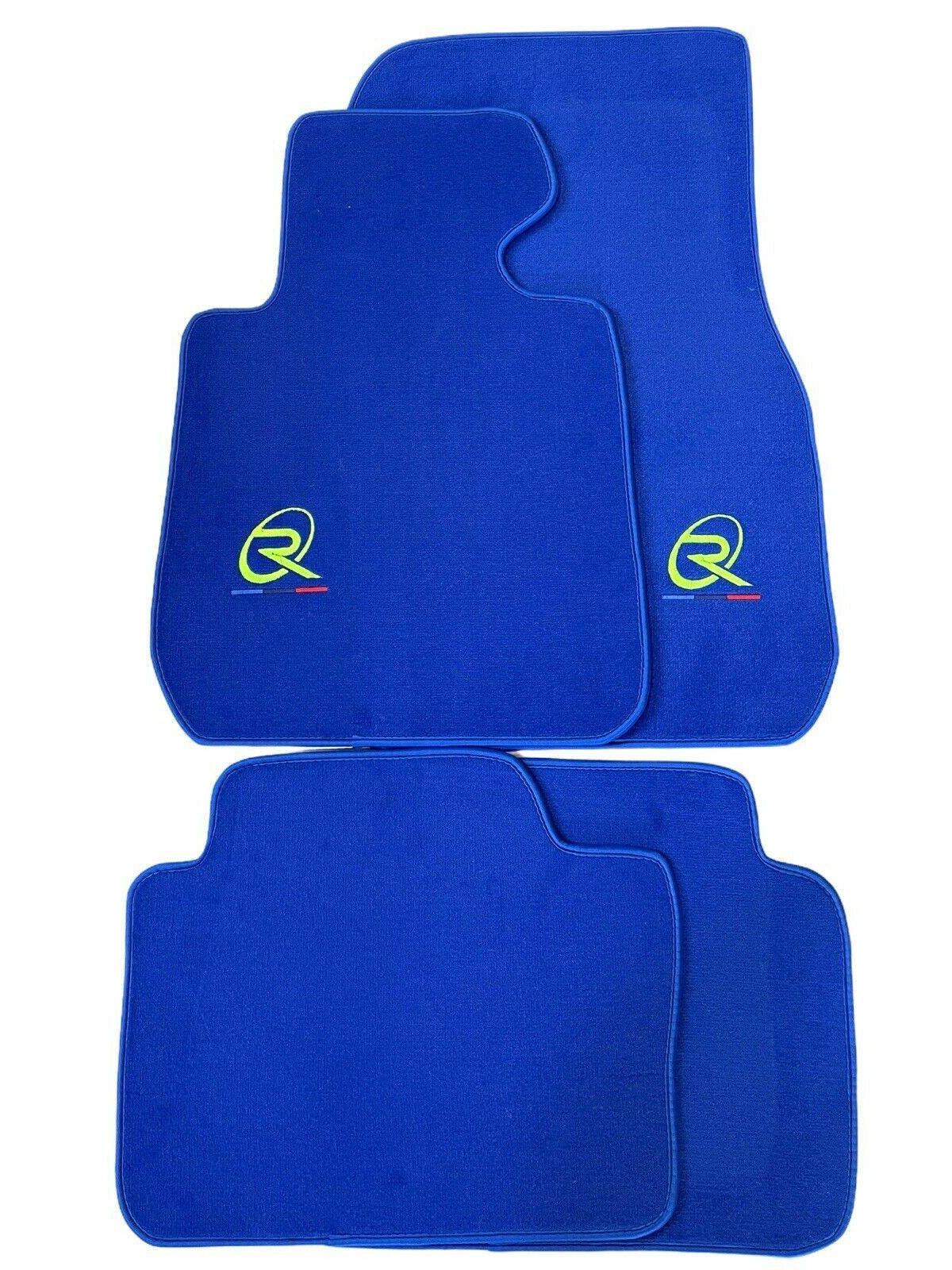 Blue Floor Mats For BMW 5 Series E60 Brand Tailored Set Perfect Fit - AutoWin