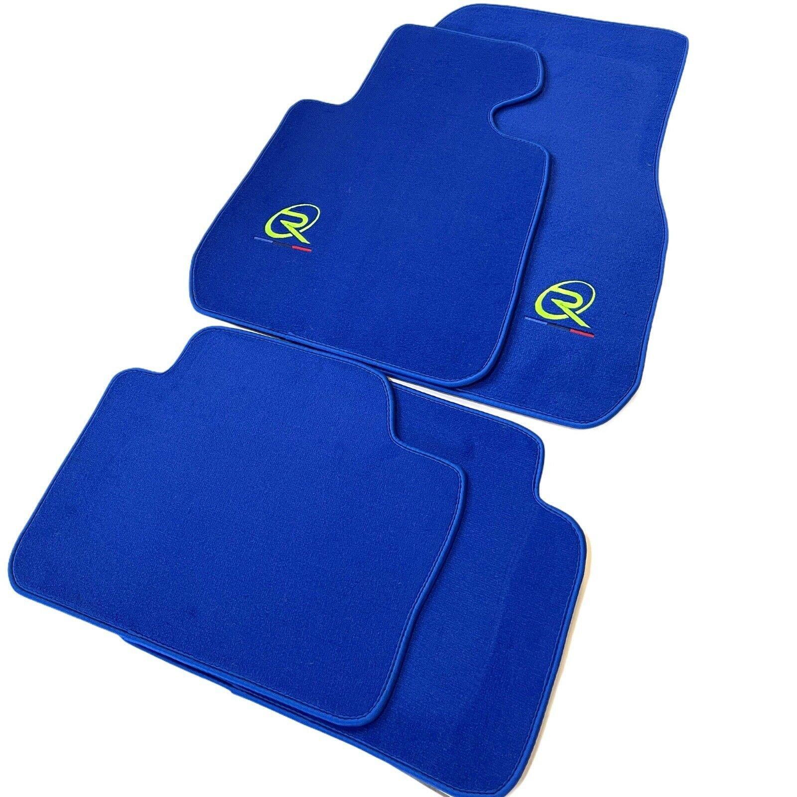 Blue Floor Mats For BMW 6 Series E63 Tailored Set Perfect Fit Green - AutoWin