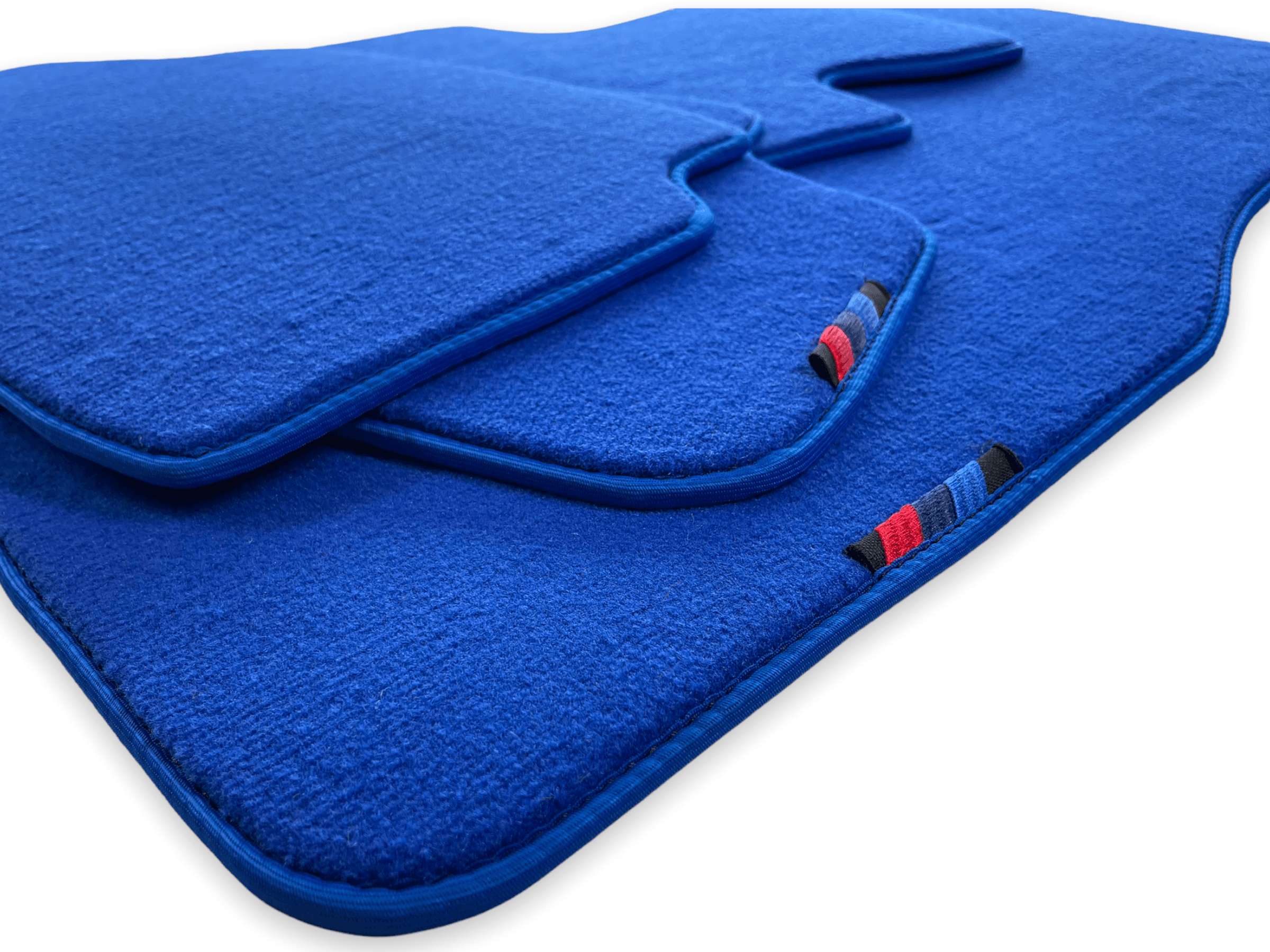 Blue Floor Mats For BMW 7 Series F01 With M Package - AutoWin