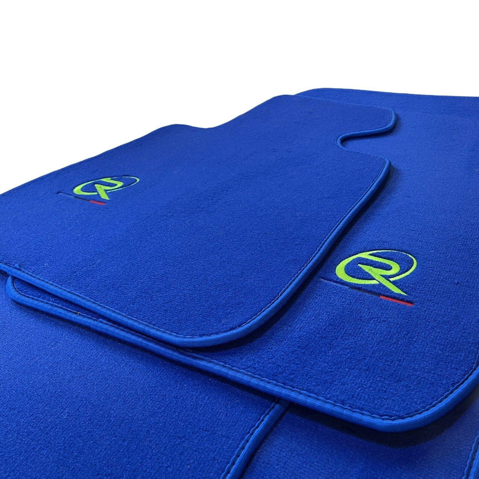 Blue Floor Mats For BMW 8 Series Gran Coupe G16 Tailored Set Perfect Fit Green - AutoWin