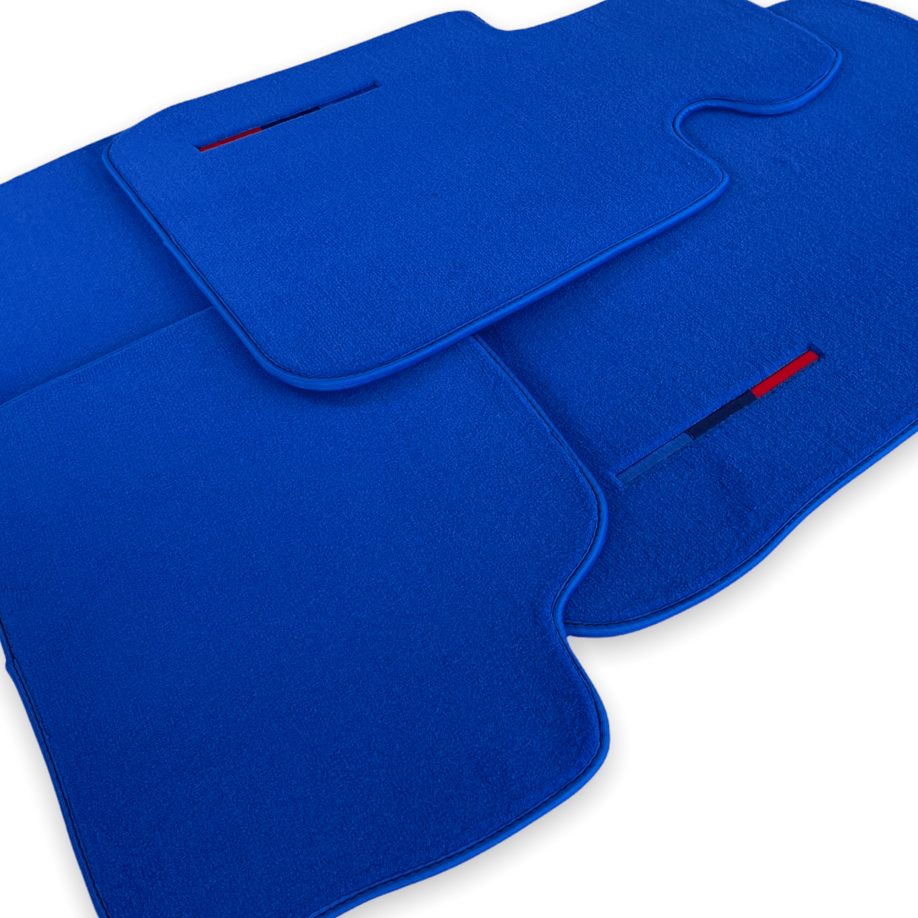 Blue Floor Mats For BMW M3 F80 Series With M Package - AutoWin