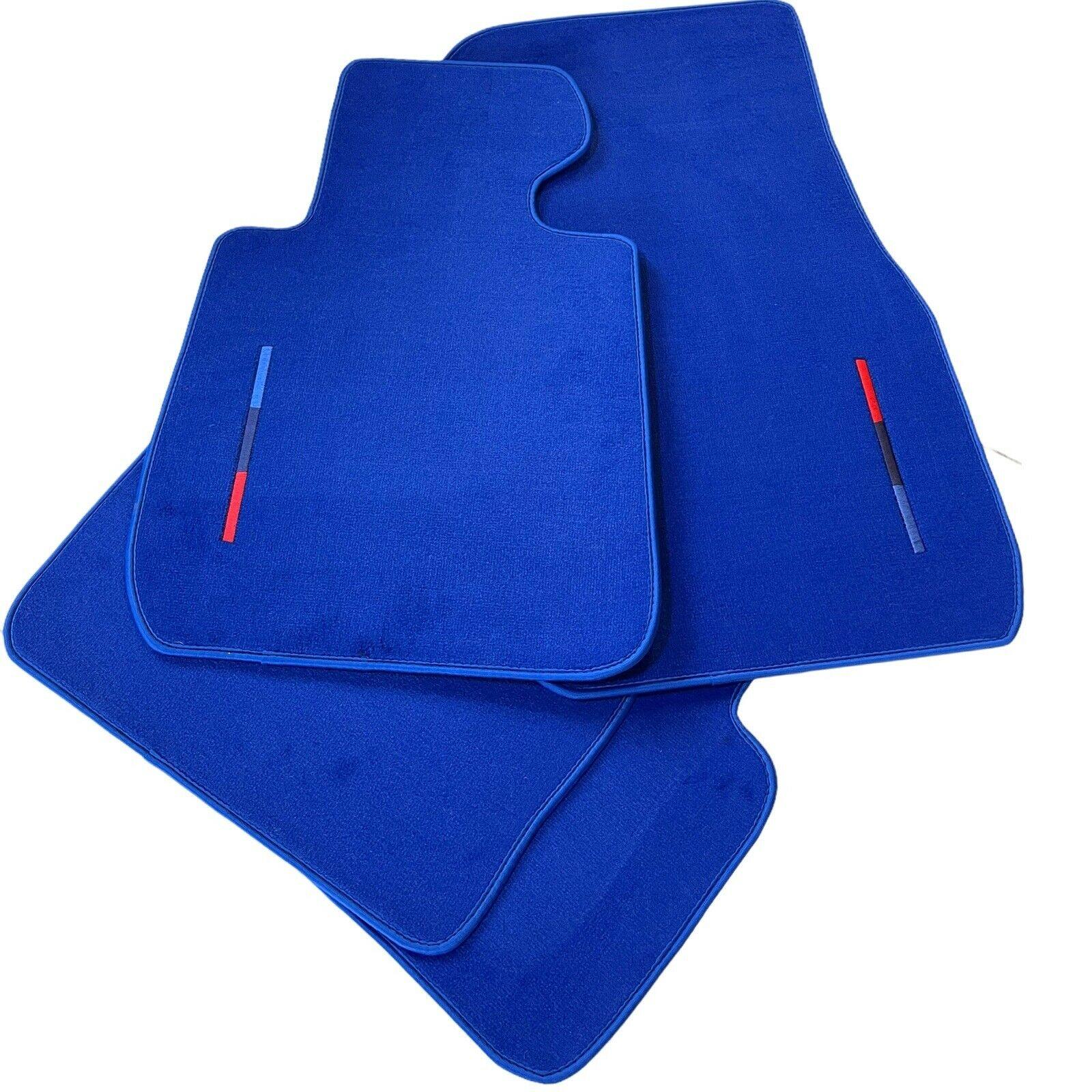Blue Floor Mats For BMW X4 Series F26 With M Package - AutoWin