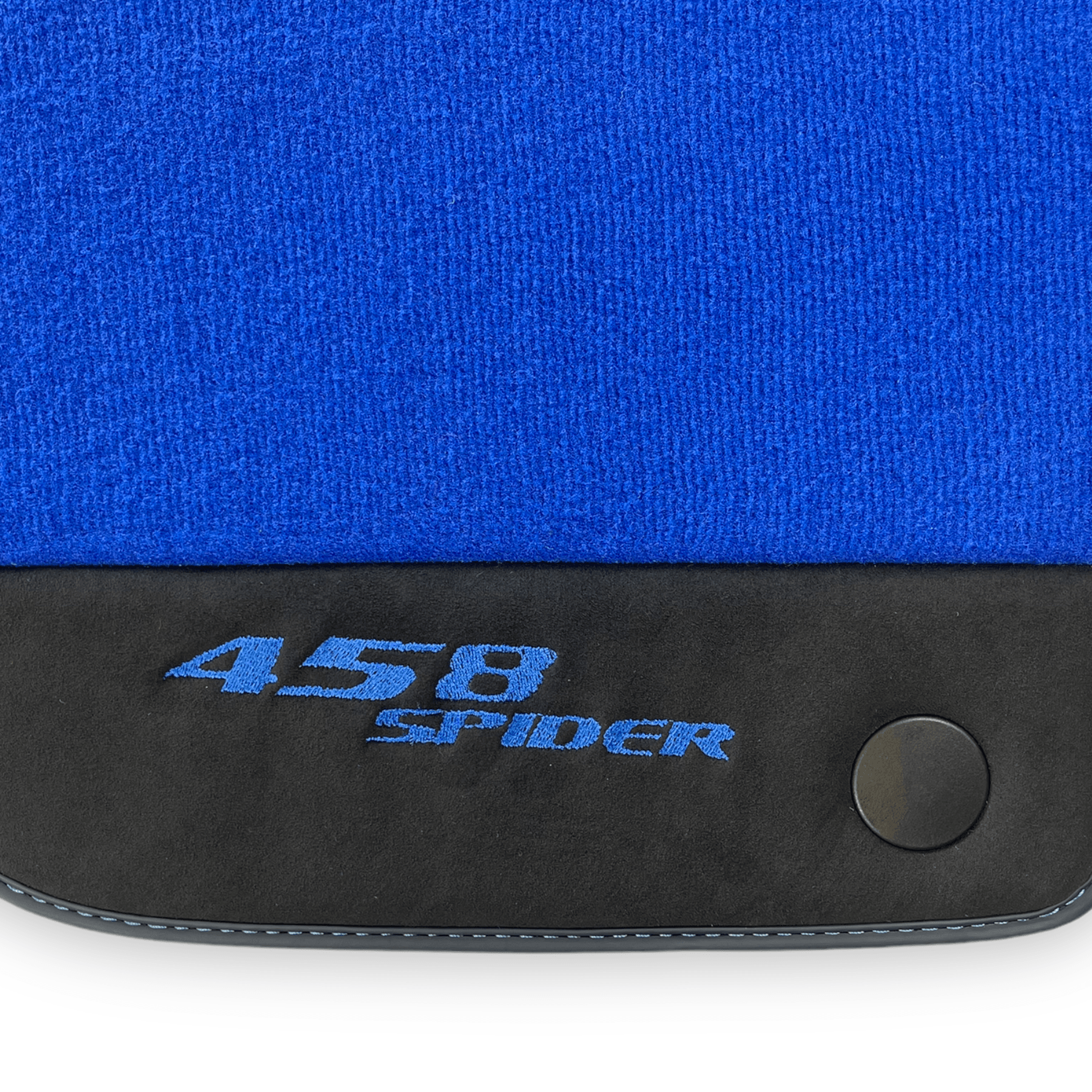 Blue Floor Mats For Ferrari 458 Spider 2012-2015 Carbon Fiber Leather - AutoWin
