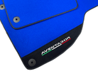 Blue Floor Mats for Lamborghini Aventador With Alcantara Leather - AutoWin