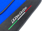 Blue Floor Mats for Lamborghini Diablo 1990-2001 With Alcantara Leather - AutoWin