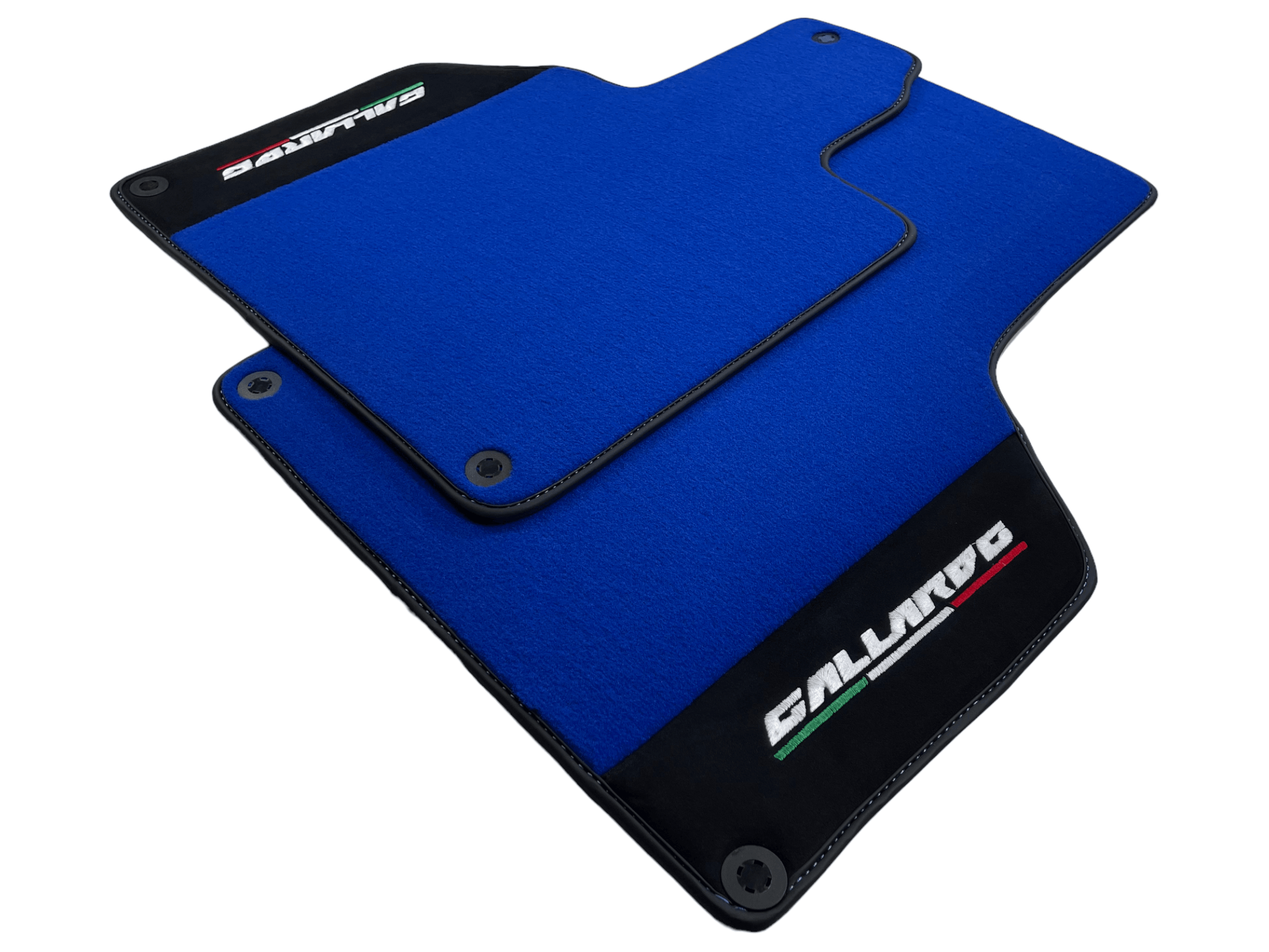Blue Floor Mats for Lamborghini Gallardo With Alcantara Leather - AutoWin