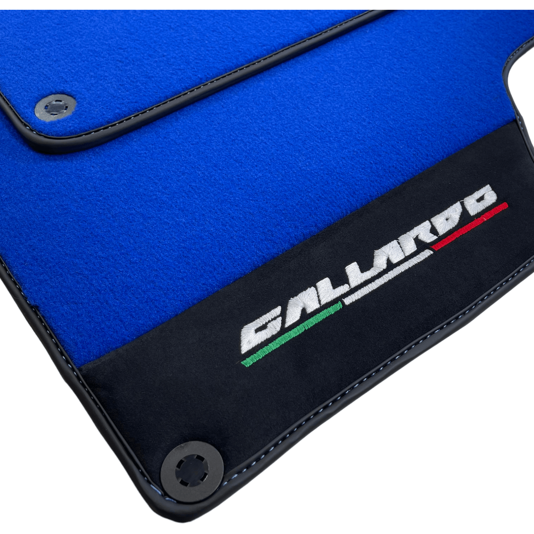 Blue Floor Mats for Lamborghini Gallardo With Alcantara Leather - AutoWin