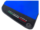 Blue Floor Mats for Lamborghini Huracan With Alcantara Leather - AutoWin