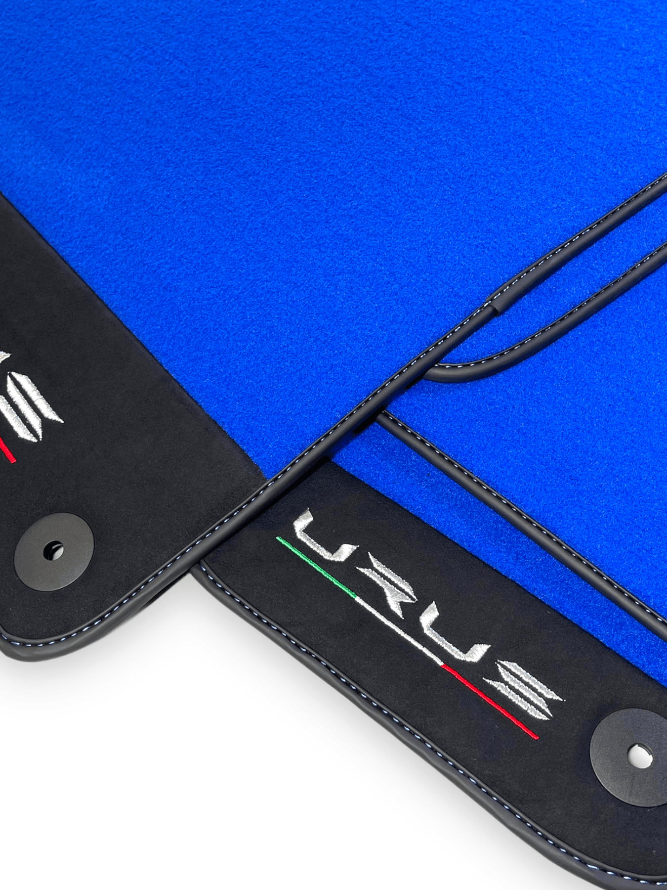 Blue Floor Mats For Lamborghini Urus With Alcantara Leather - AutoWin