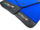Blue Floor Mats For Lamborghini Urus With Carbon Leather - AutoWin