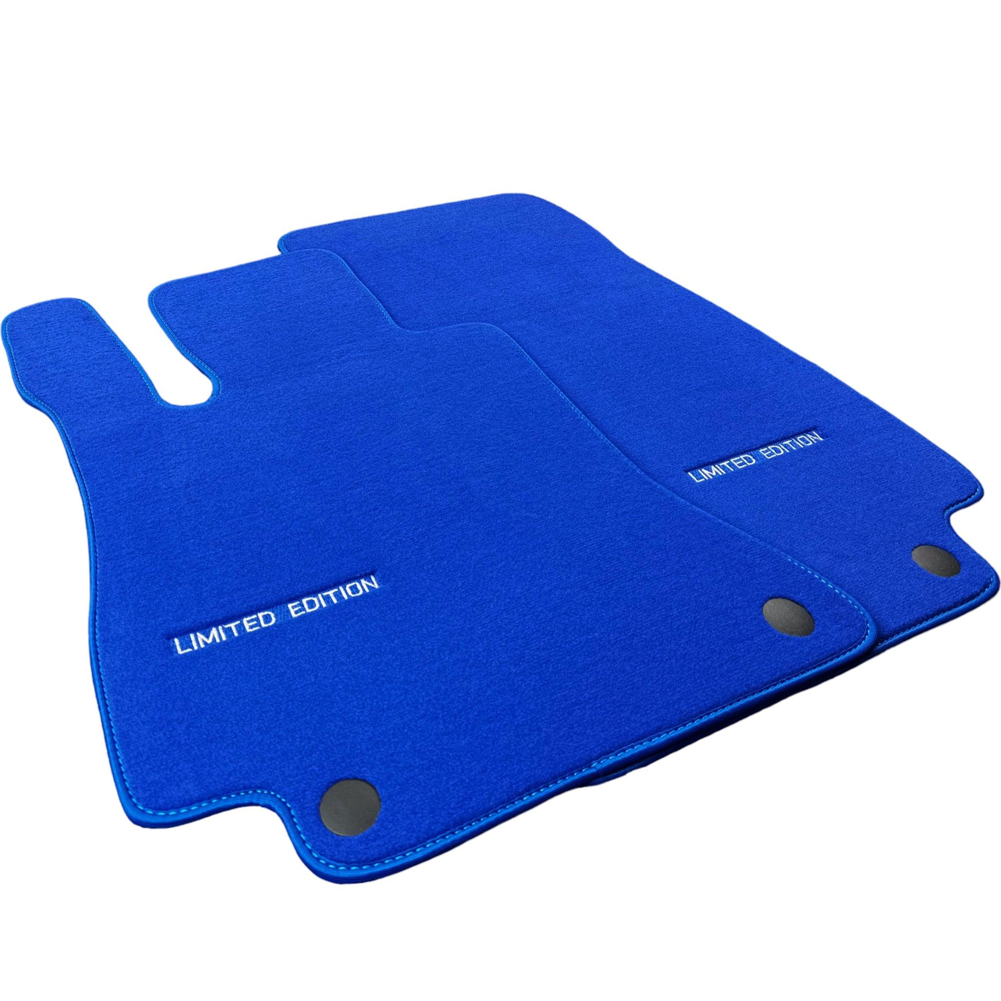 Blue Floor Mats For Mercedes Benz E-Class C207 Coupe Facelift (2013-2017) | Limited Edition