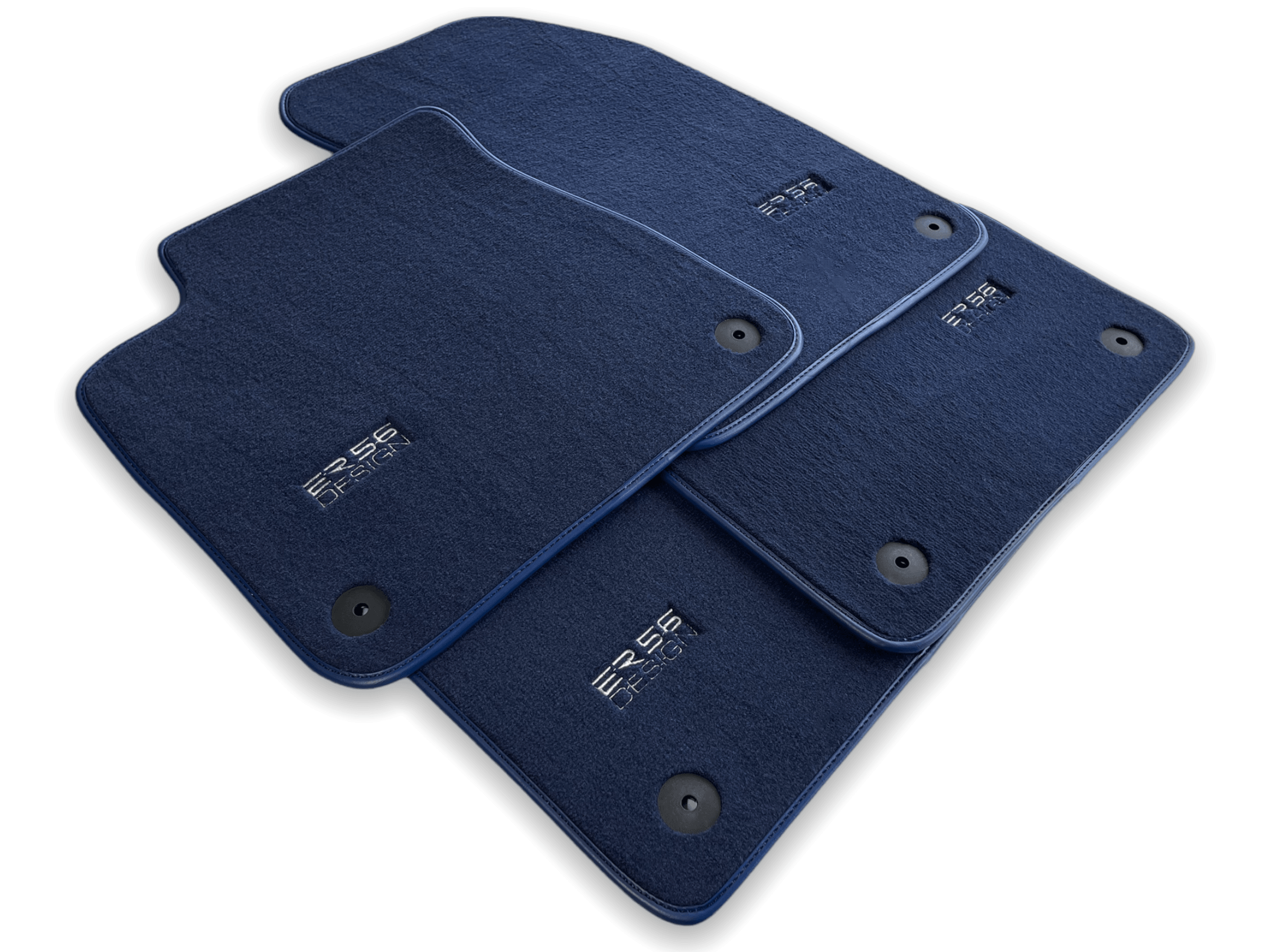 Dark Blue Floor Mats for Audi A4 - B8 Allroad Quattro (2008-2015) | ER56 Design