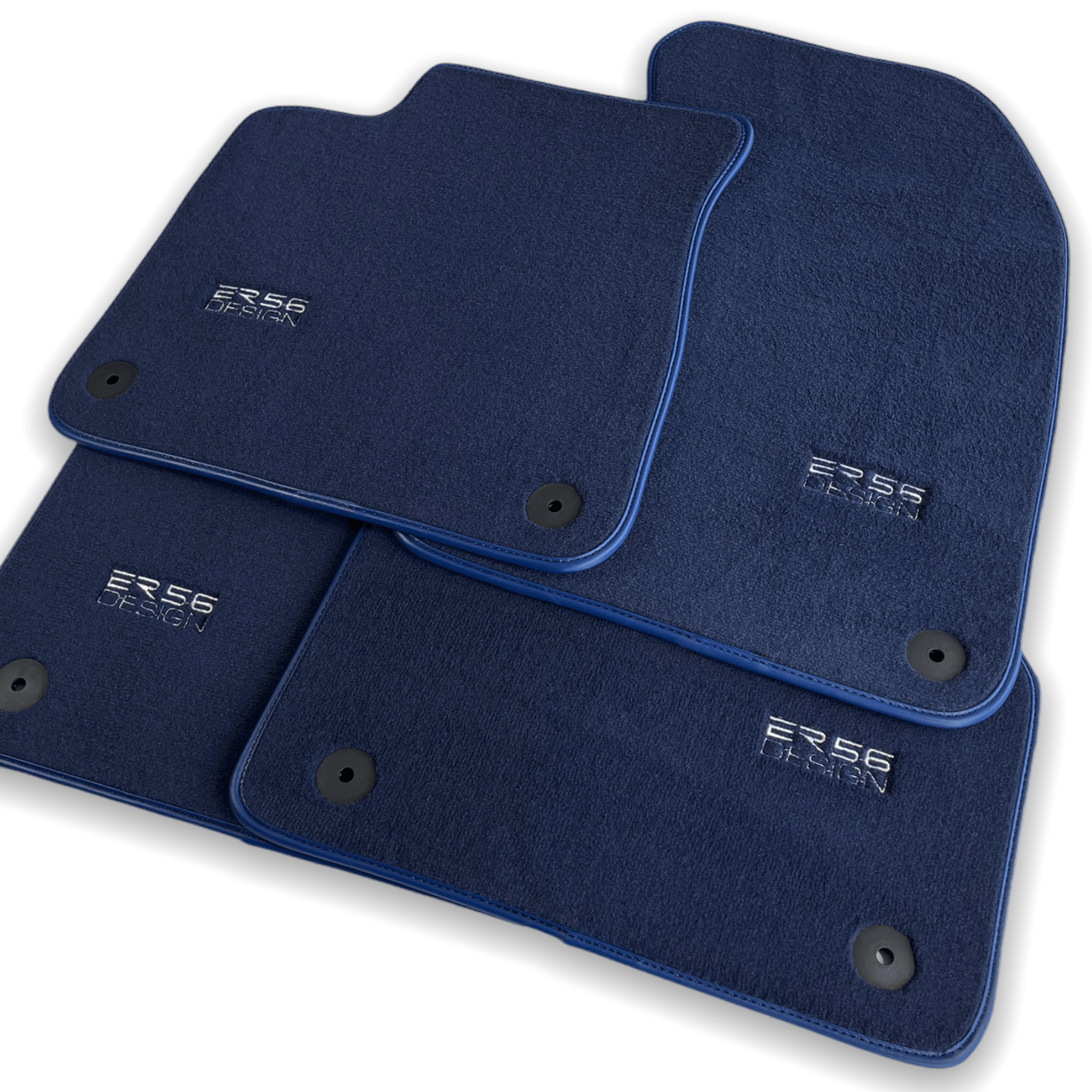 Dark Blue Floor Mats for Audi A4 - B9 Avant (2015-2018) | ER56 Design