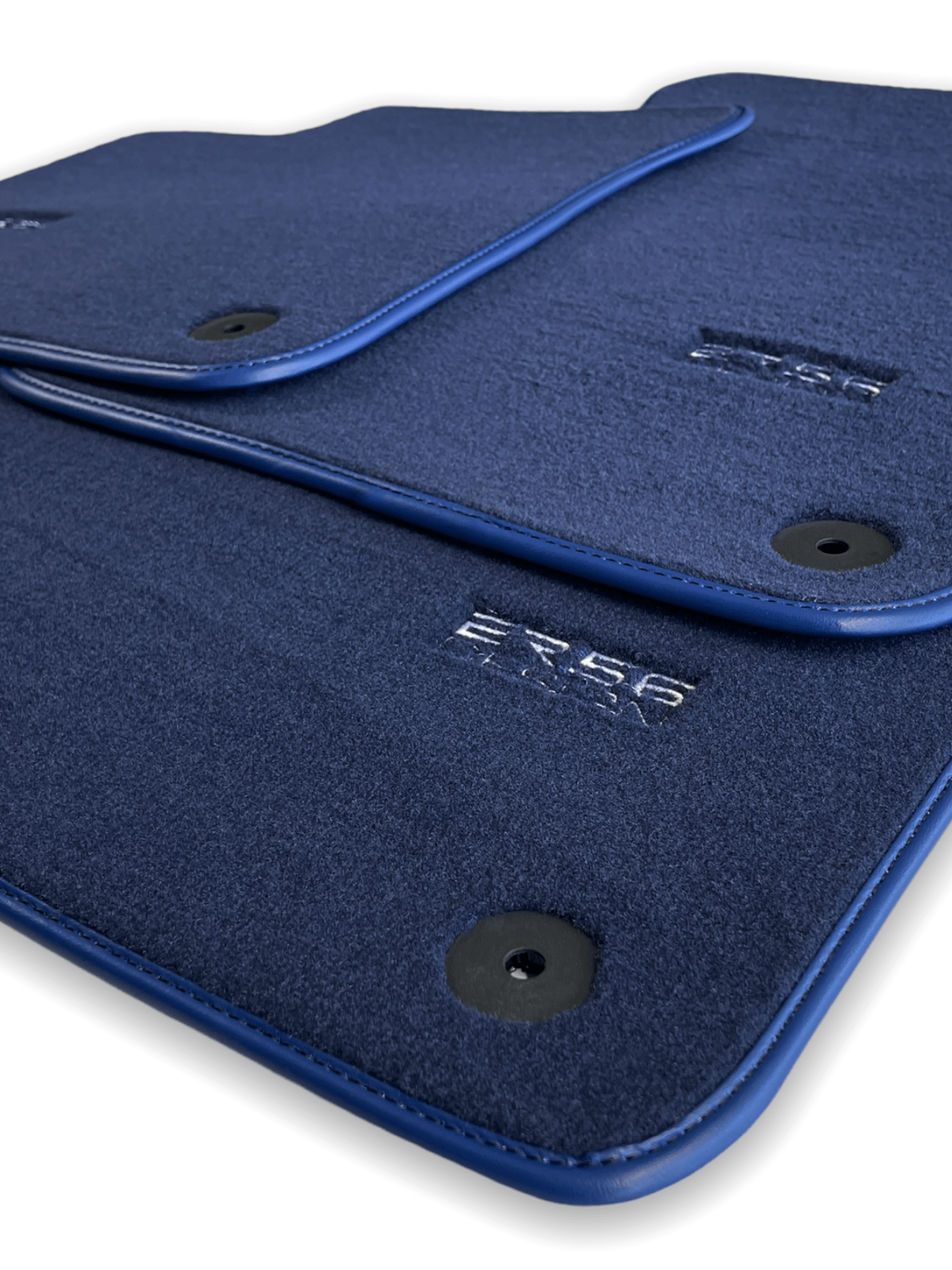 Dark Blue Floor Mats for Audi A4 - B9 Sedan (2018-2019) | ER56 Design