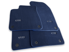 Dark Blue Floor Mats for Audi A6 - C7 Allroad Quattro (2012-2019) | ER56 Design