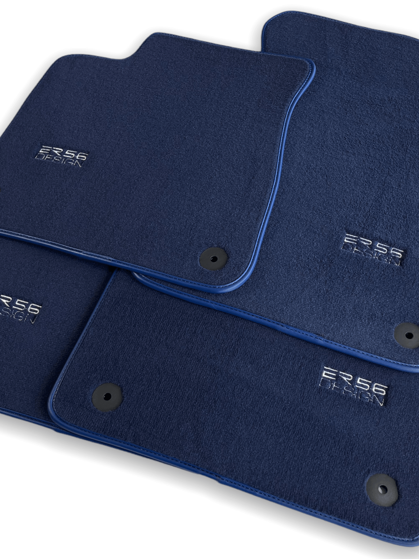 Dark Blue Floor Mats for Audi A6 - C8 Sedan (2018-2023) | ER56 Design
