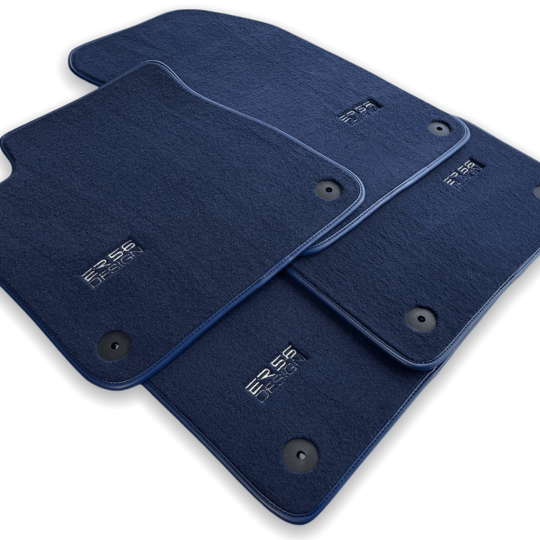 Dark Blue Floor Mats for Audi A6 - C8 Sedan (2018-2023) | ER56 Design