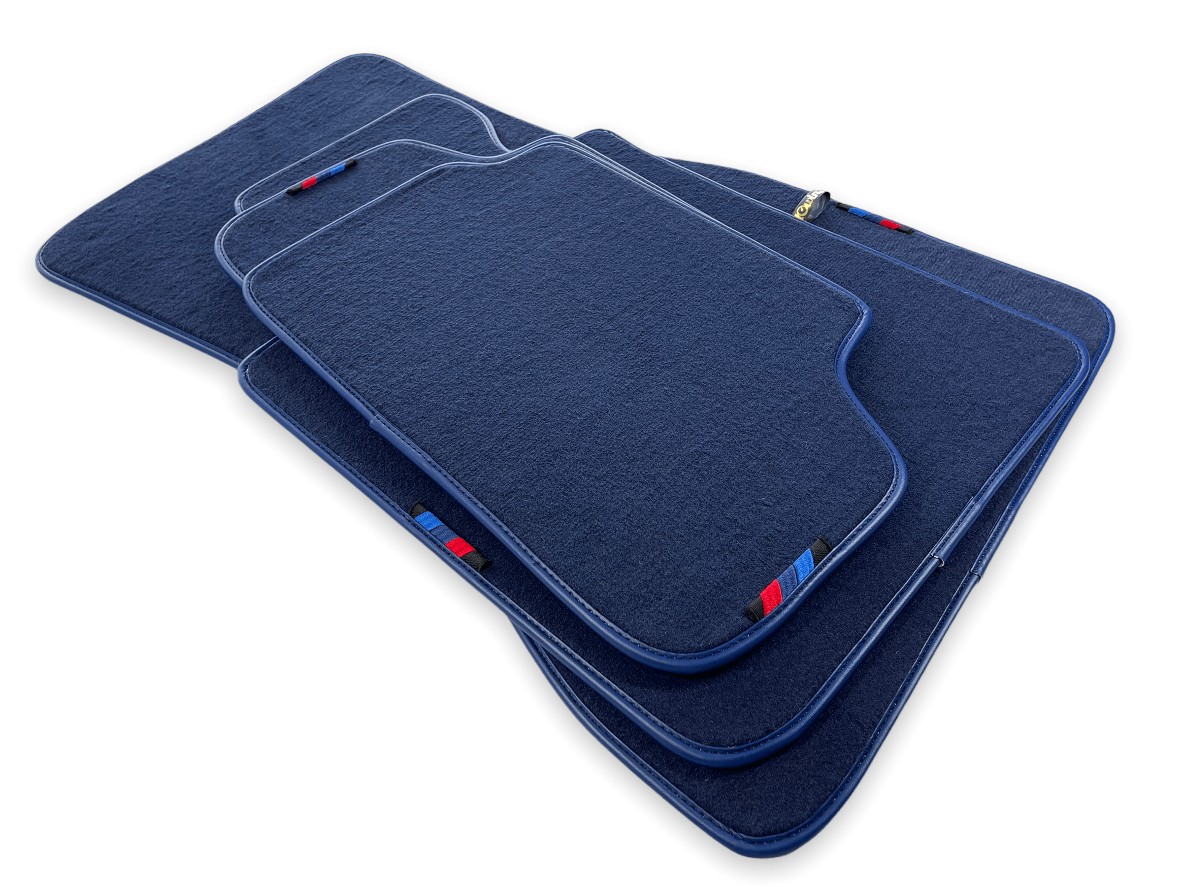 Dark Blue Floor Mats For BMW 1 Series E82 With M Package - AutoWin