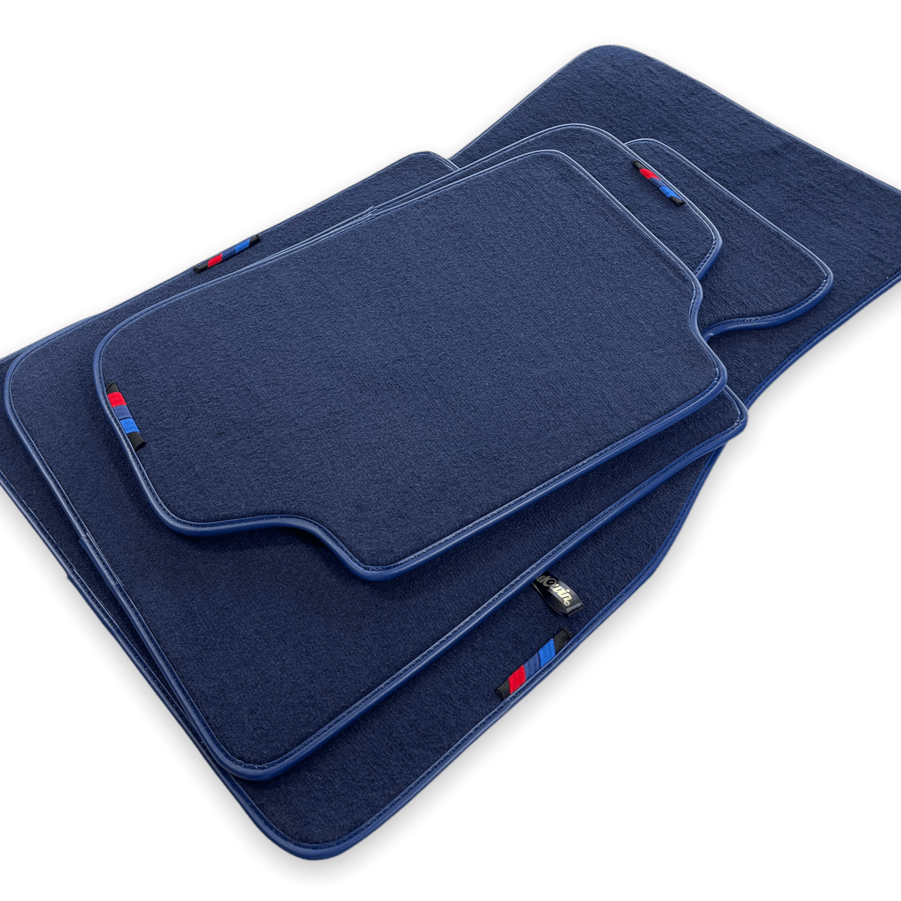 Dark Blue Floor Mats For BMW 1 Series E82 With M Package - AutoWin