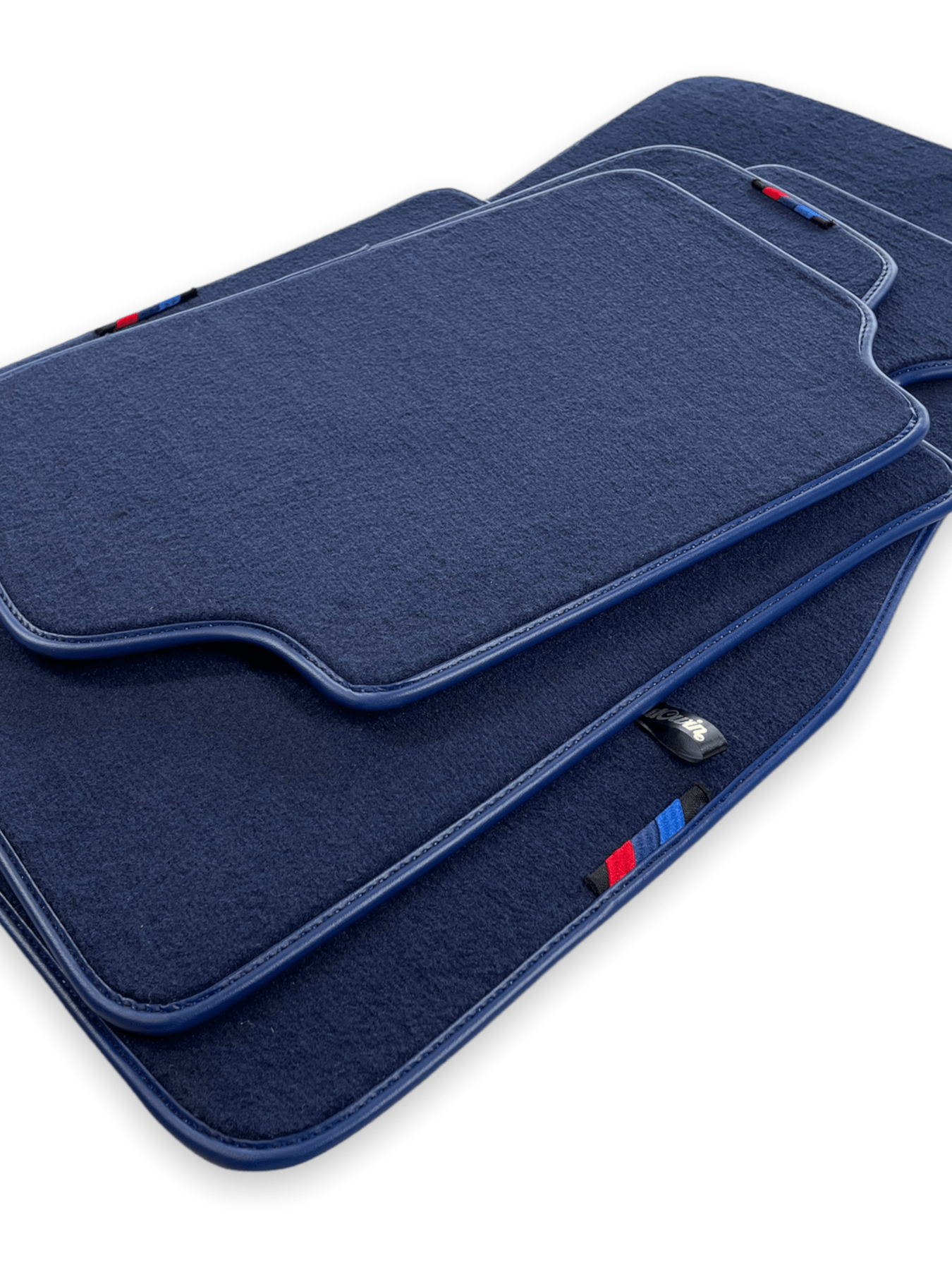 Dark Blue Floor Mats For BMW 1 Series F20 With M Package - AutoWin