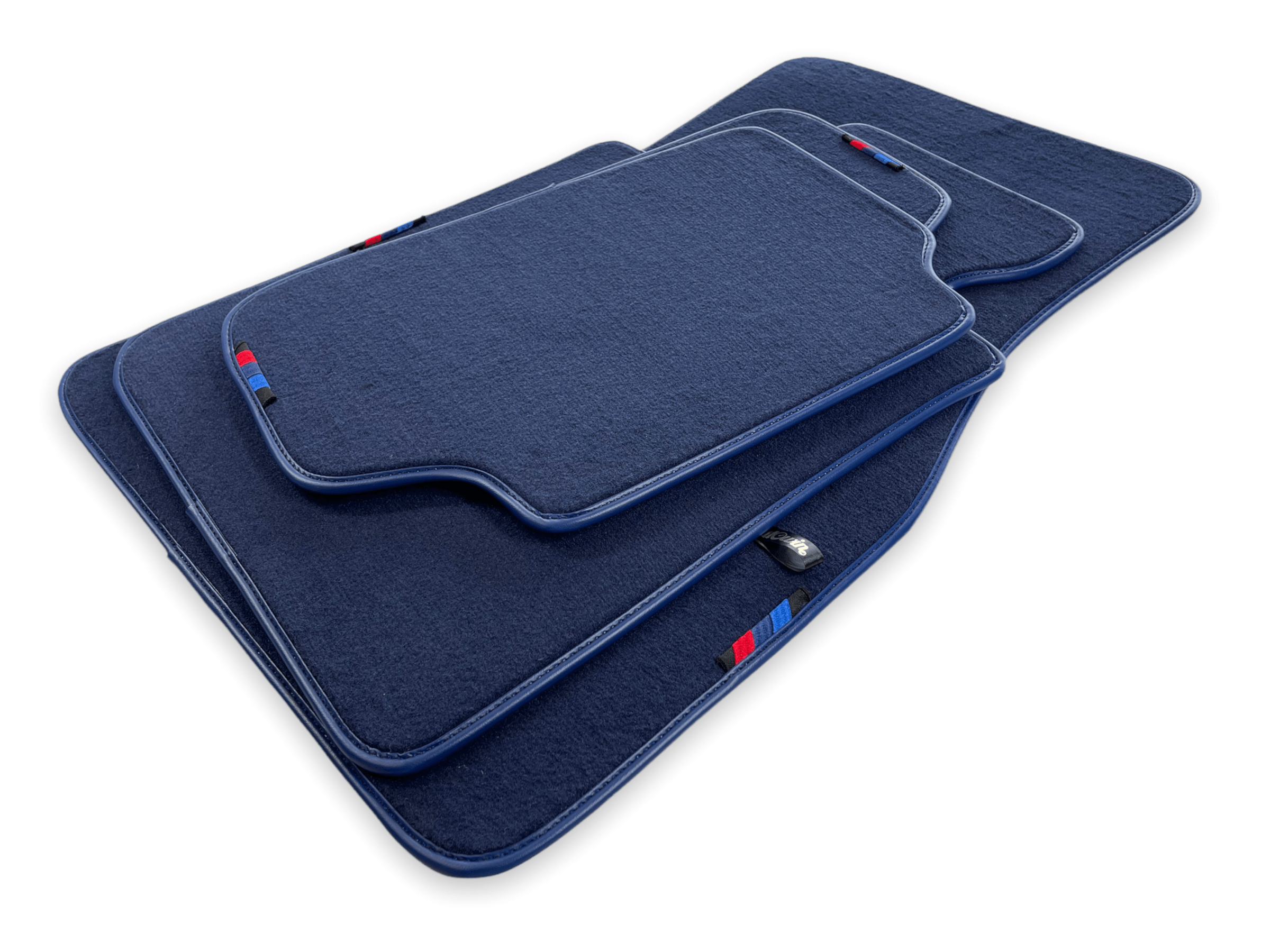 Dark Blue Floor Mats For BMW 3 Series E90 With M Package - AutoWin