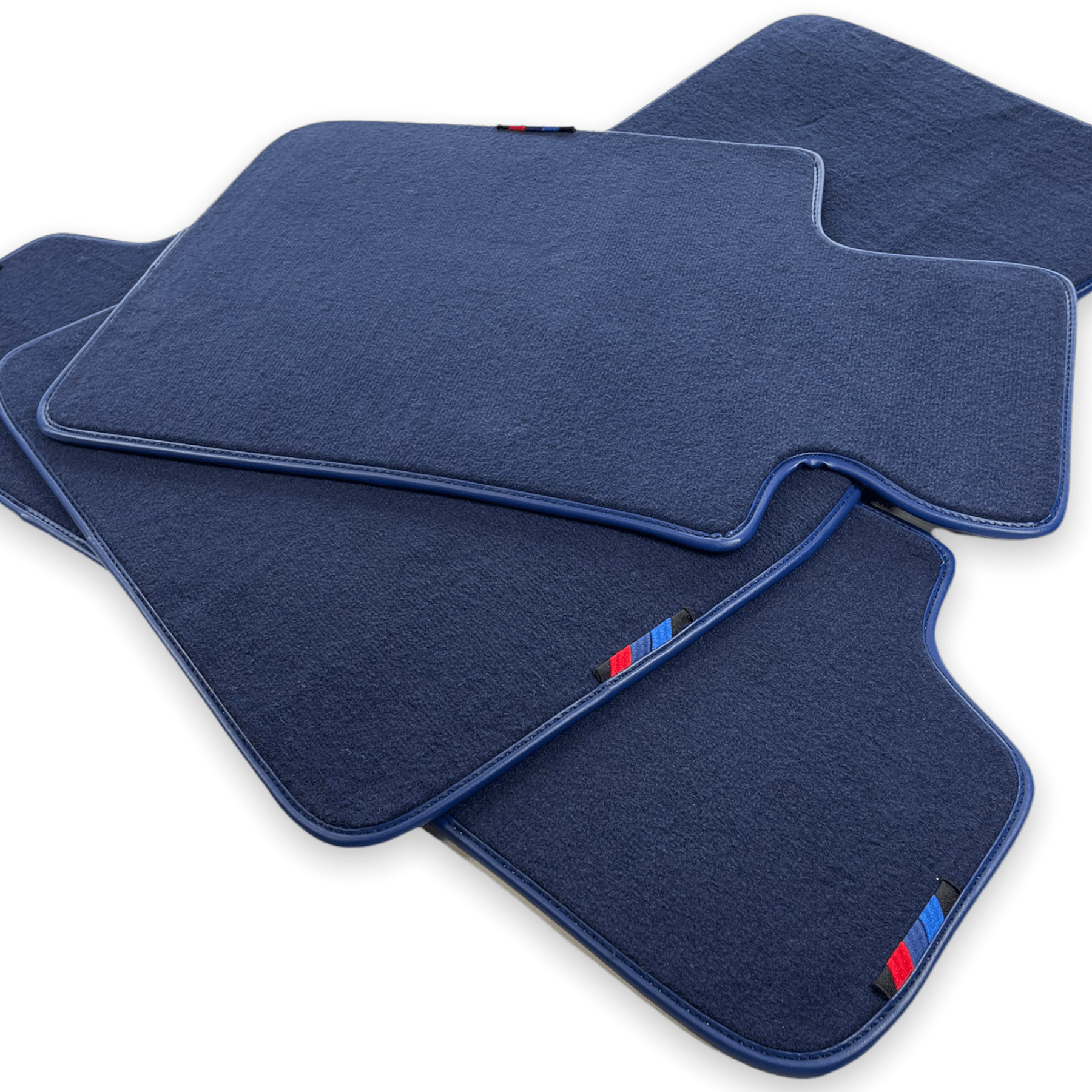 Dark Blue Floor Mats For BMW 5 Series F10 With M Package - AutoWin