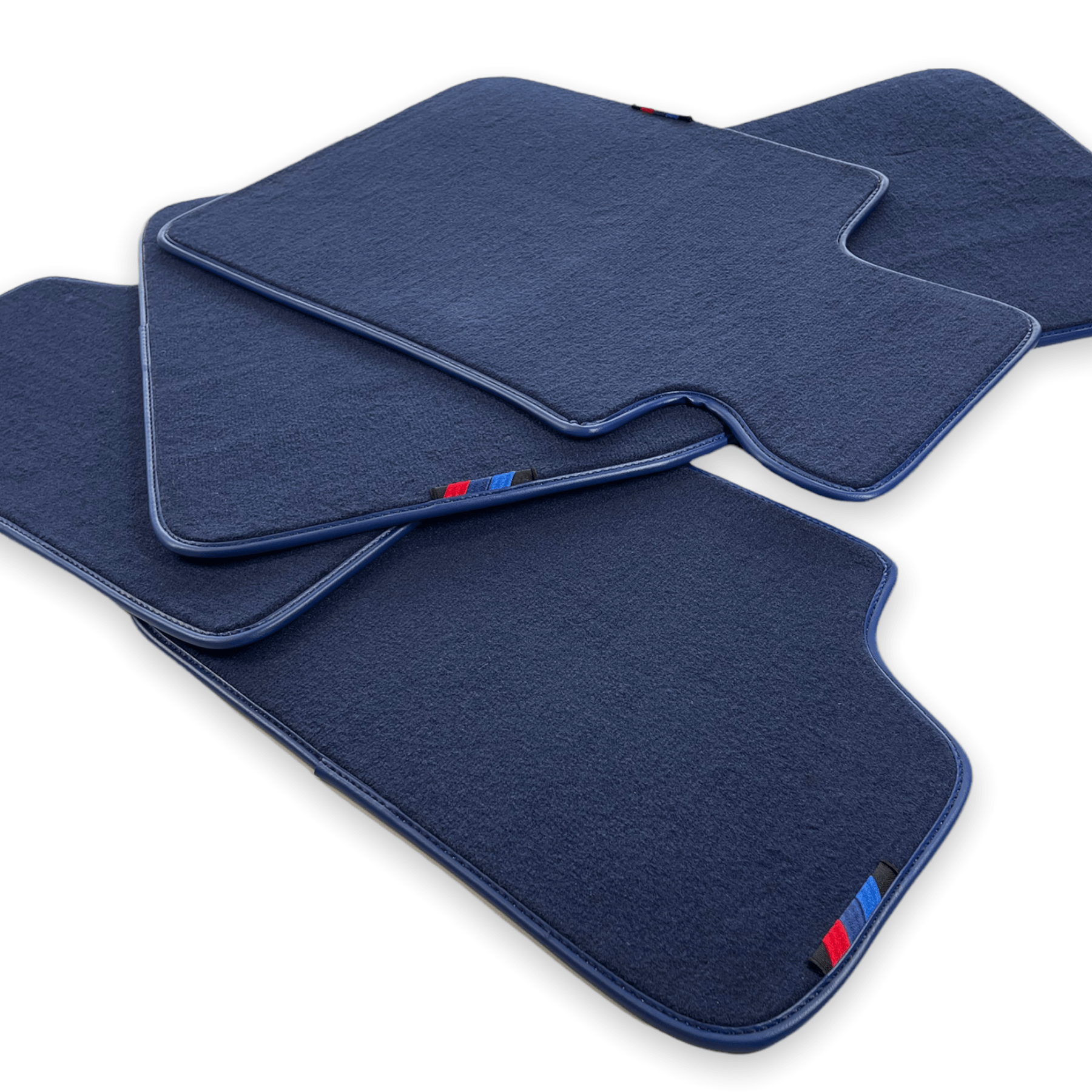 Dark Blue Floor Mats For BMW 7 Series F02 With M Package - AutoWin