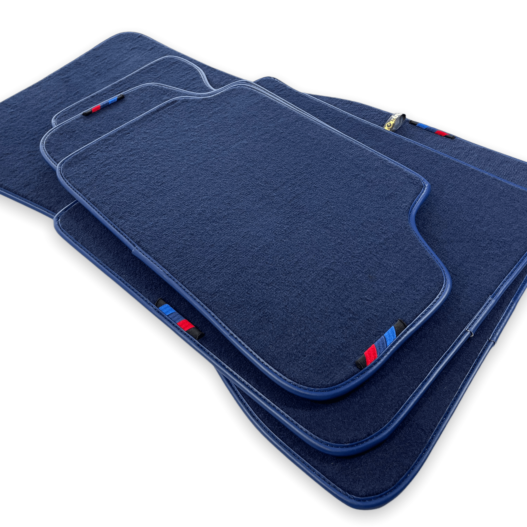 Dark Blue Floor Mats For BMW 8 Series Gran Coupe G16 With M Package - AutoWin